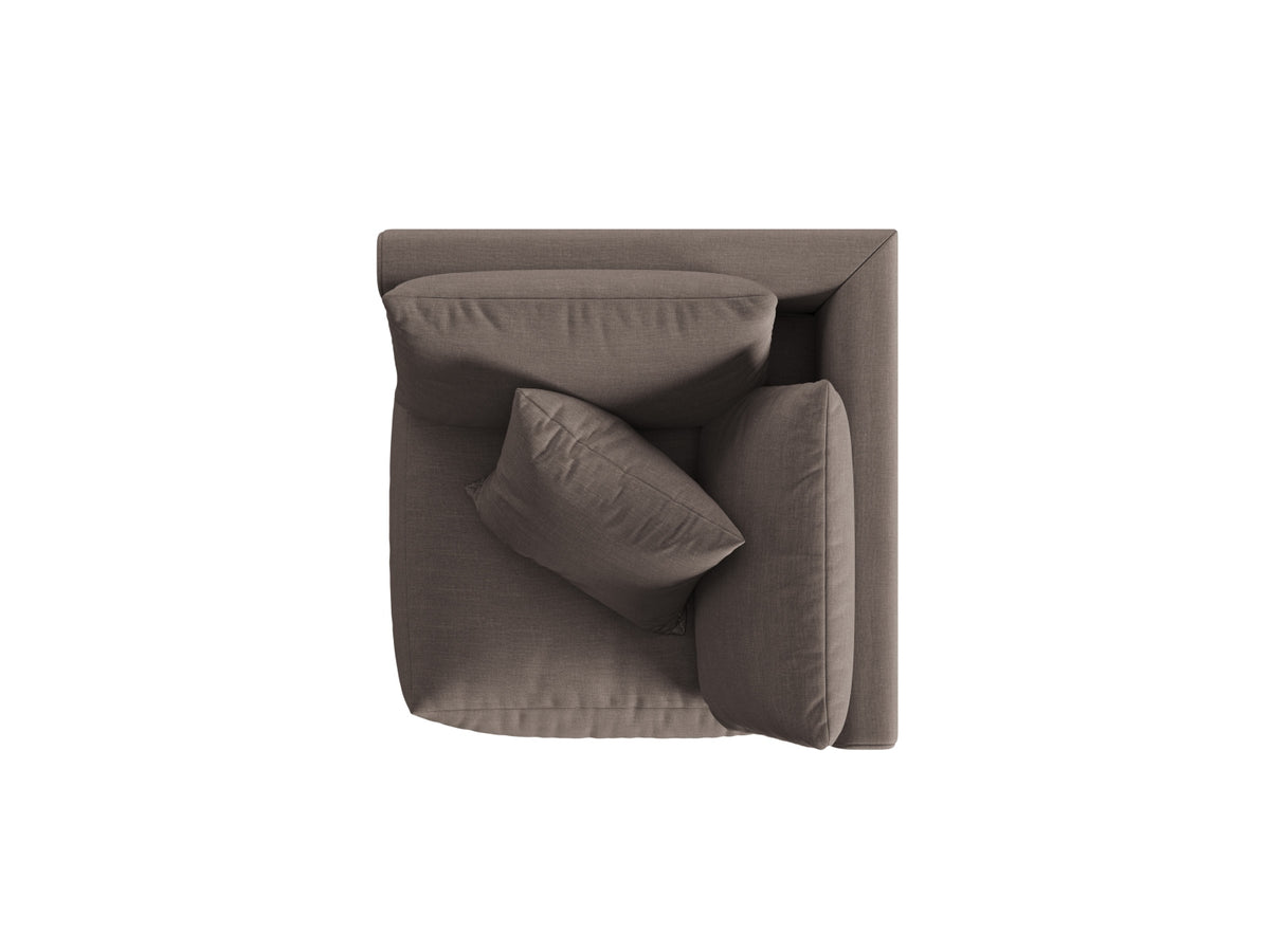 Chris Modul Corner 1 Sitzer in Warm grey-LINS präsentiert im Onlineshop von KAQTU Design AG. Modulares Sofa ist von Micadoni
