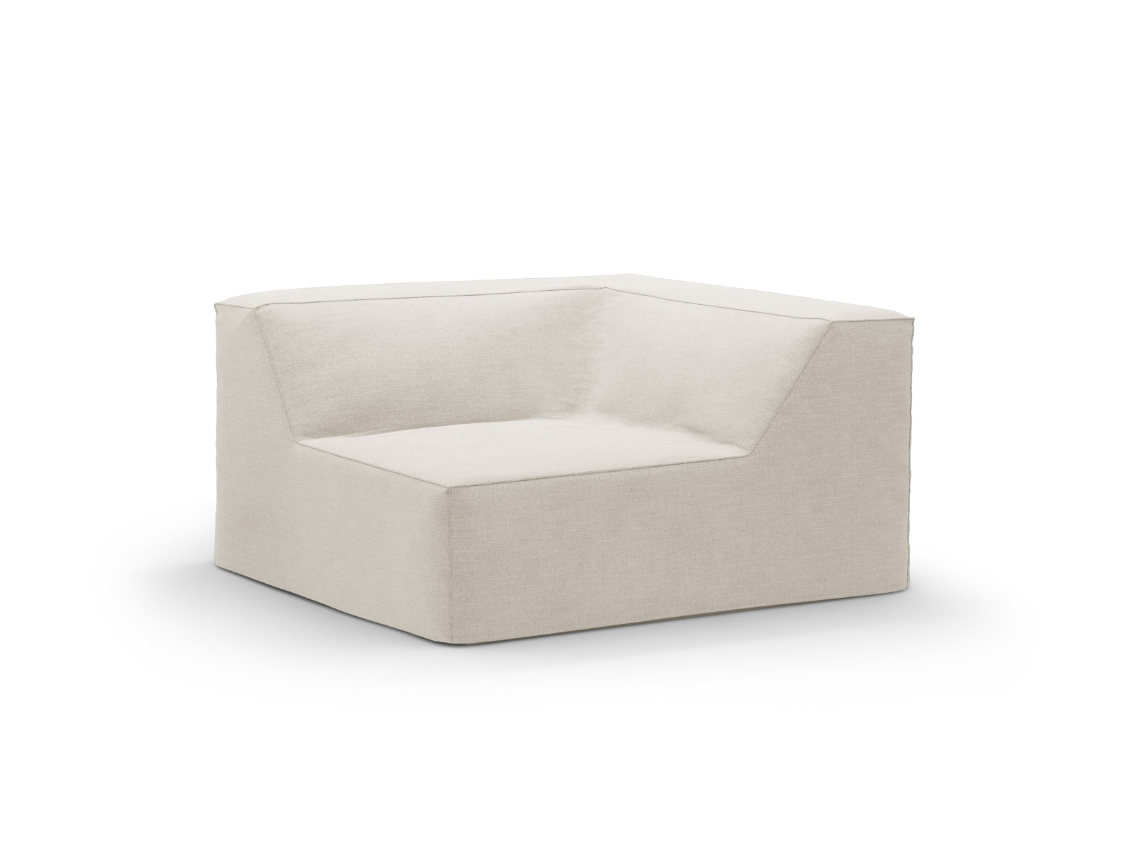 Jodie Corner Modul 1 Sitzer in Natural präsentiert im Onlineshop von KAQTU Design AG. Modulares Sofa ist von Micadoni