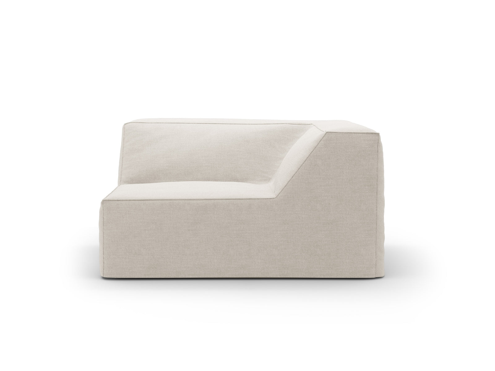 Jodie Corner Modul 1 Sitzer mit abnehmbaren Bezug in Natural-LINS präsentiert im Onlineshop von KAQTU Design AG. Modulares Sofa ist von Micadoni
