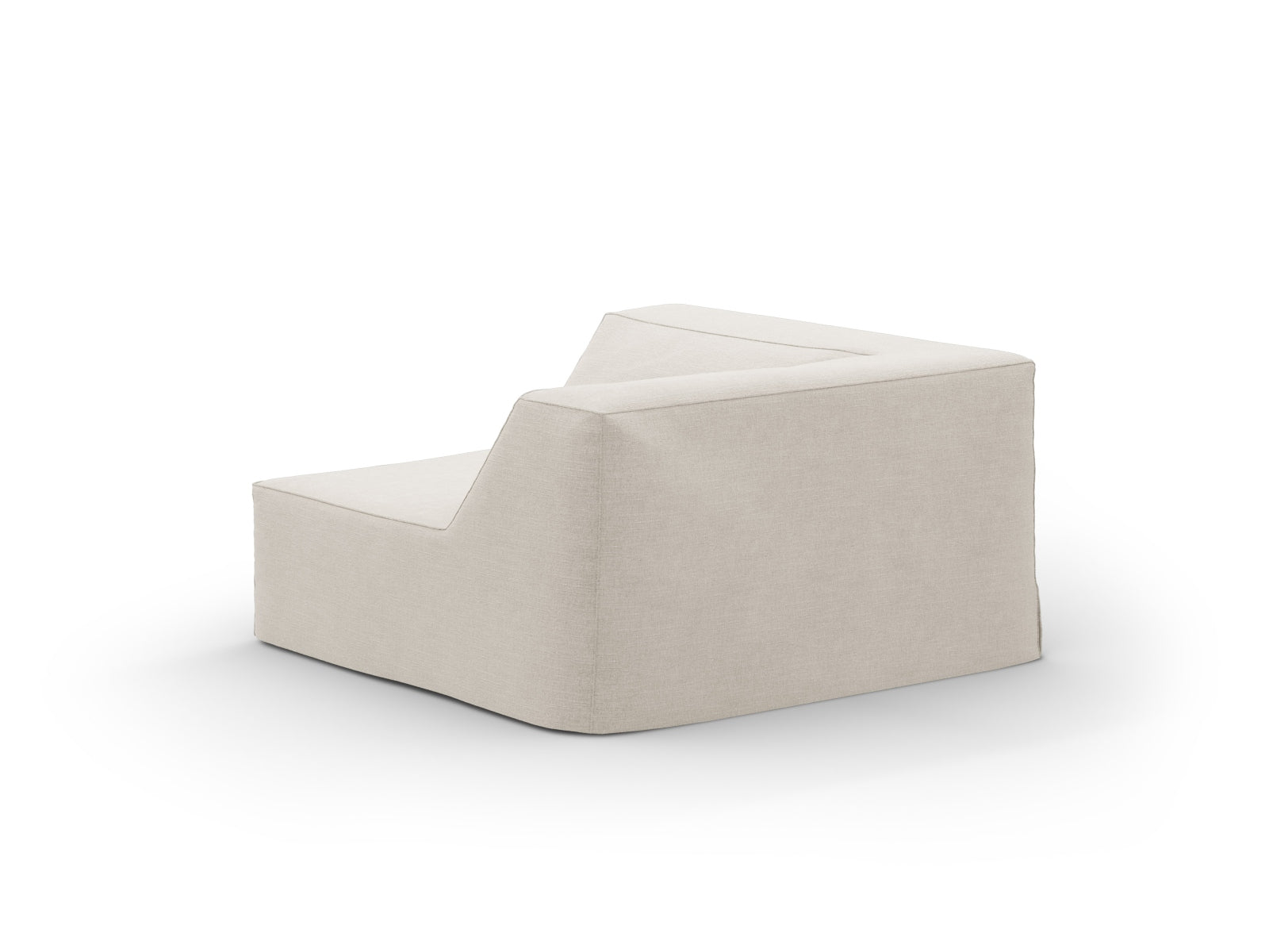 Jodie Corner Modul 1 Sitzer in Natural präsentiert im Onlineshop von KAQTU Design AG. Modulares Sofa ist von Micadoni