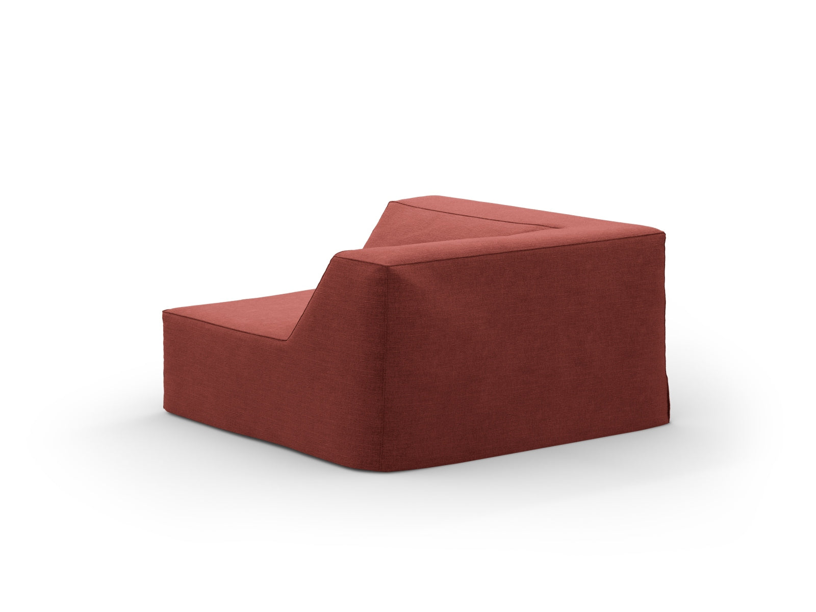 Jodie Corner Modul 1 Sitzer mit abnehmbaren Bezug in Cherrywood-LINS präsentiert im Onlineshop von KAQTU Design AG. Modulares Sofa ist von Micadoni