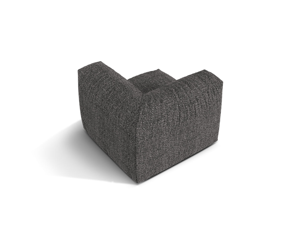 1-Sitzer Eckmodul Martina in Anthracite-Monet präsentiert im Onlineshop von KAQTU Design AG. Modulares Sofa ist von Micadoni