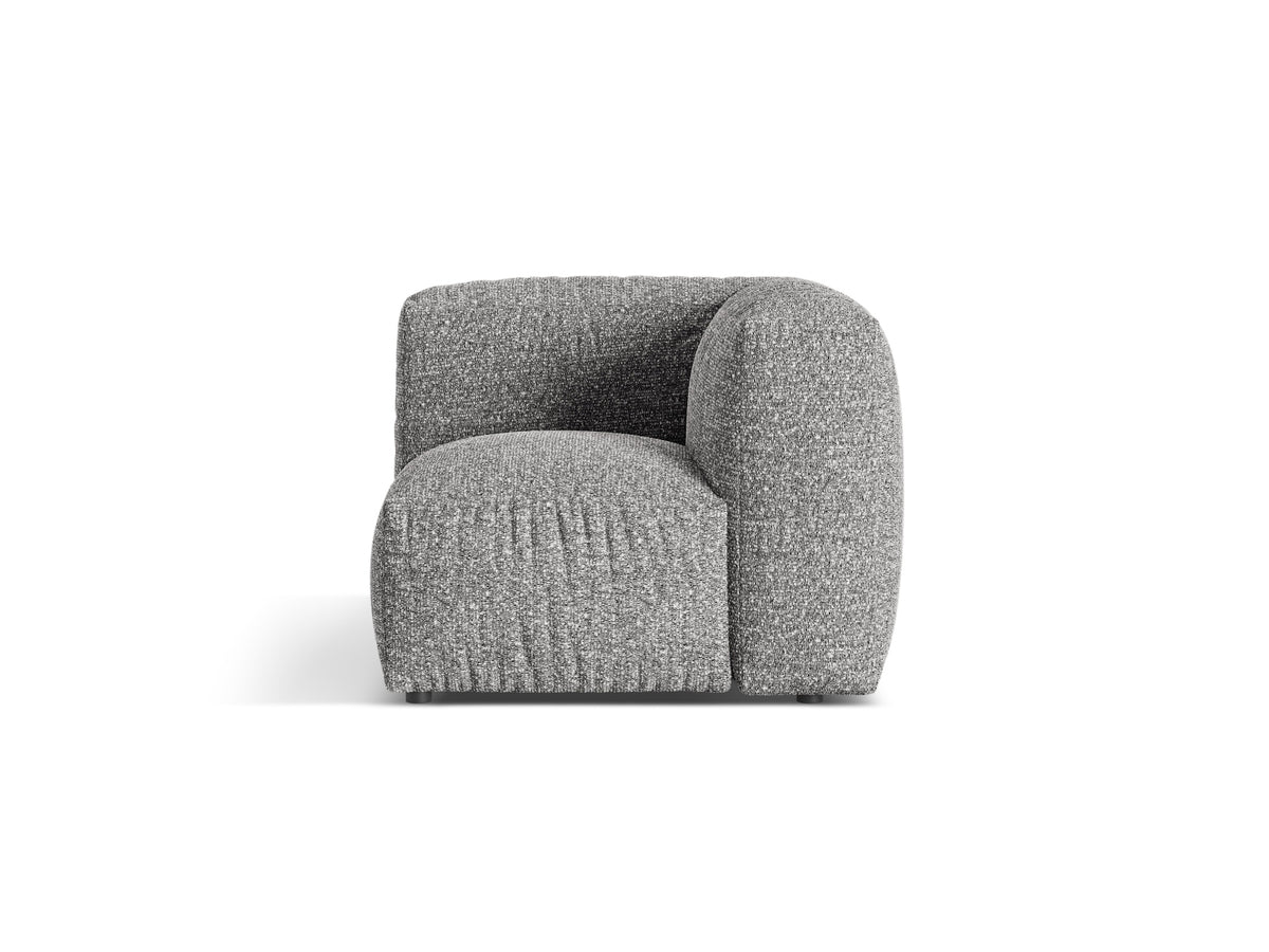 1-Sitzer Eckmodul Martina in Graphite-Monet präsentiert im Onlineshop von KAQTU Design AG. Modulares Sofa ist von Micadoni