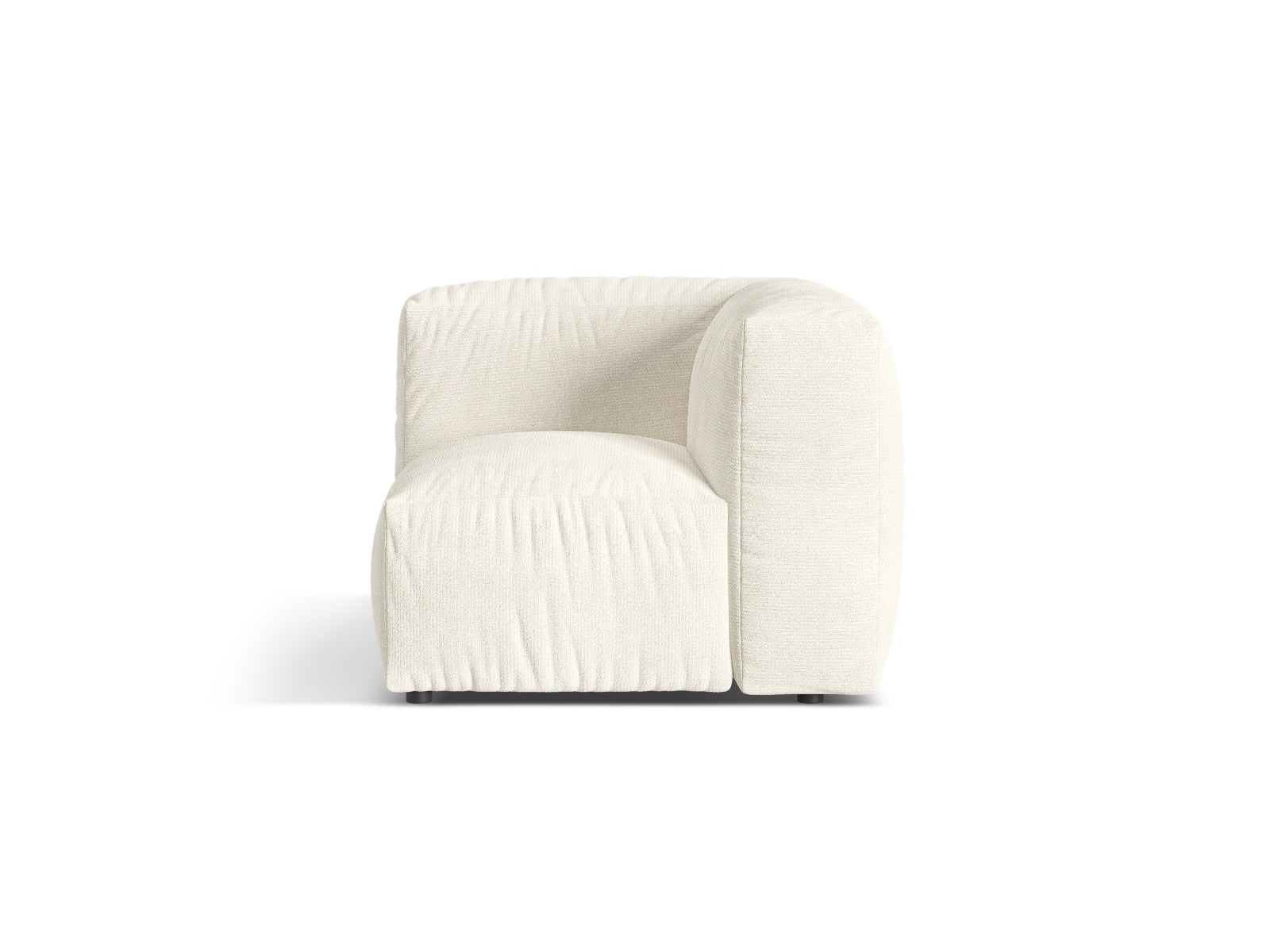 1-Sitzer Eckmodul Martina in Ivory-Monet präsentiert im Onlineshop von KAQTU Design AG. Modulares Sofa ist von Micadoni