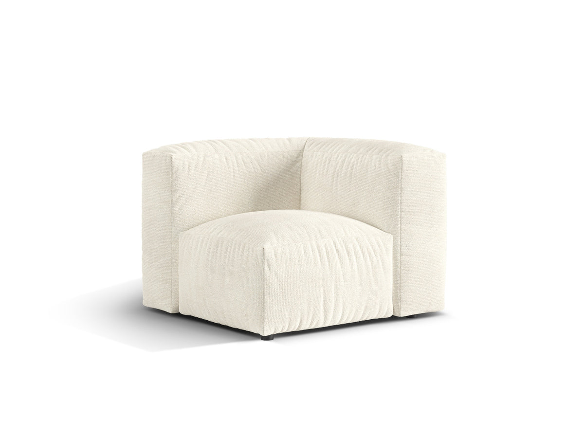 1-Sitzer Eckmodul Martina in Ivory-Monet präsentiert im Onlineshop von KAQTU Design AG. Modulares Sofa ist von Micadoni