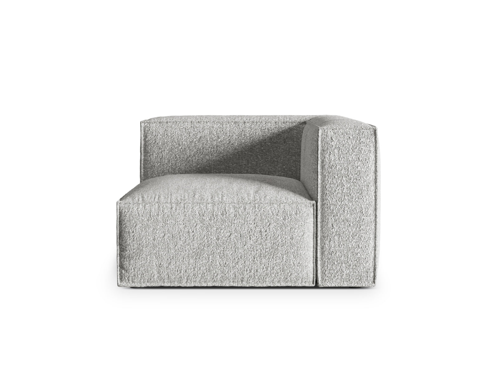 Nuria Corner Modul 1 Sitzer in Silver-Monet präsentiert im Onlineshop von KAQTU Design AG. Modulares Sofa ist von Micadoni
