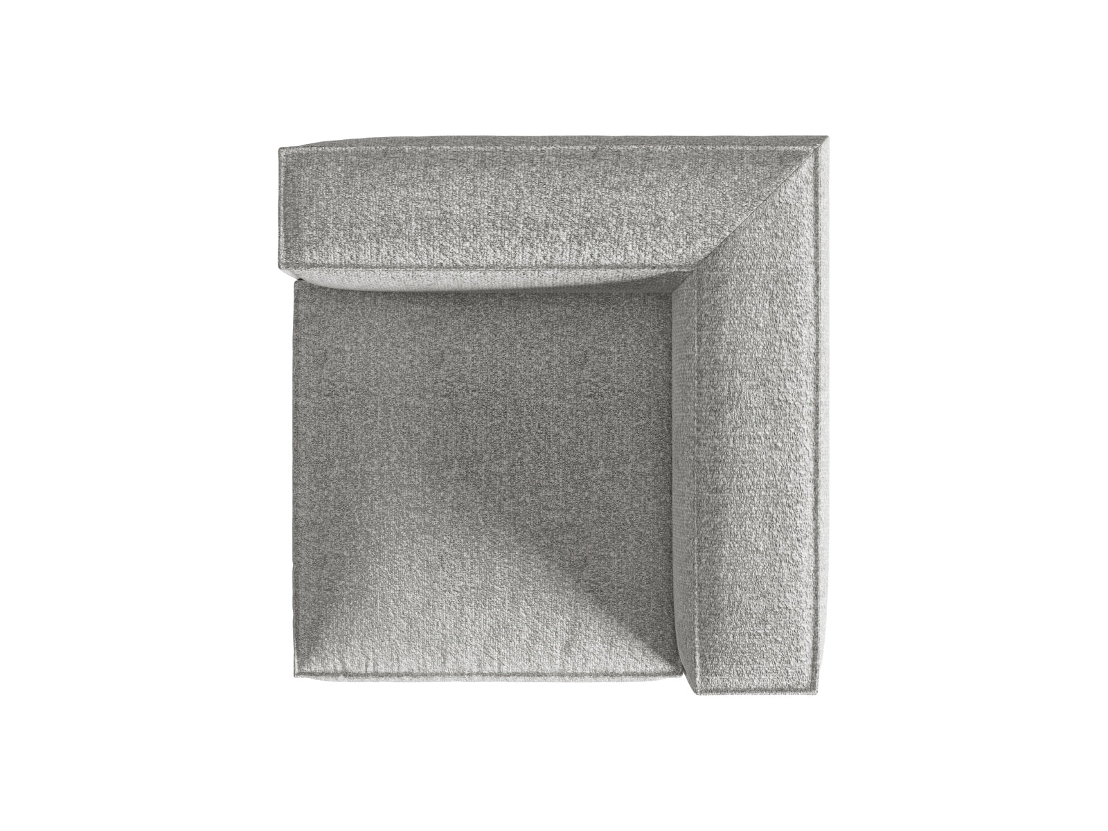 Nuria Corner Modul 1 Sitzer in Silver-Monet präsentiert im Onlineshop von KAQTU Design AG. Modulares Sofa ist von Micadoni