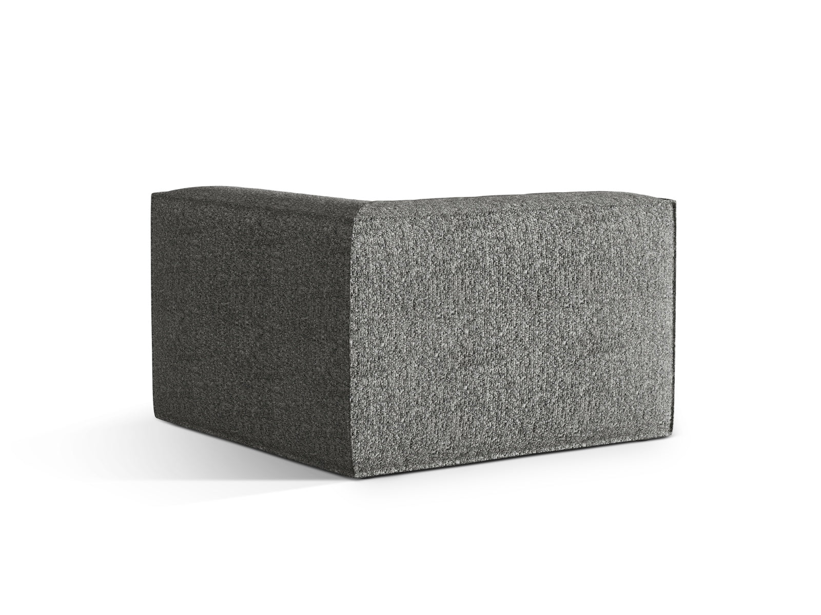 Eleganter Nuria Corner Modul 1 Sitzer in Graphit, perfekt für stilvolle Wohnkonzepte. Flexibles Design für individuelle Raumgestaltungen.