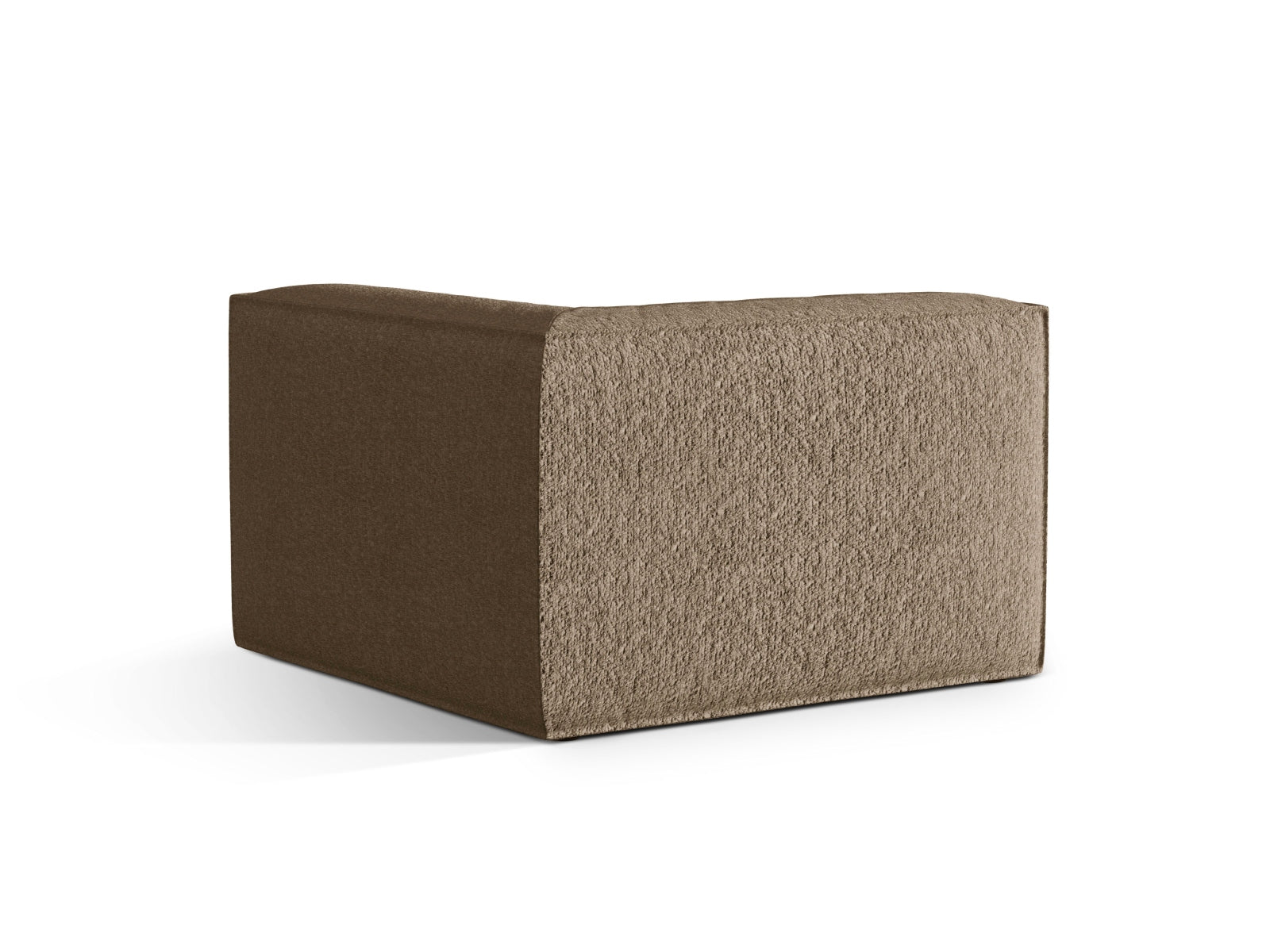 Stylisches Nuria Corner Modul 1 Sitzer in sanftem Cappuccino, perfekt für kreative Sofa-Kombinationen in zeitgemäßen Wohnkonzepten.