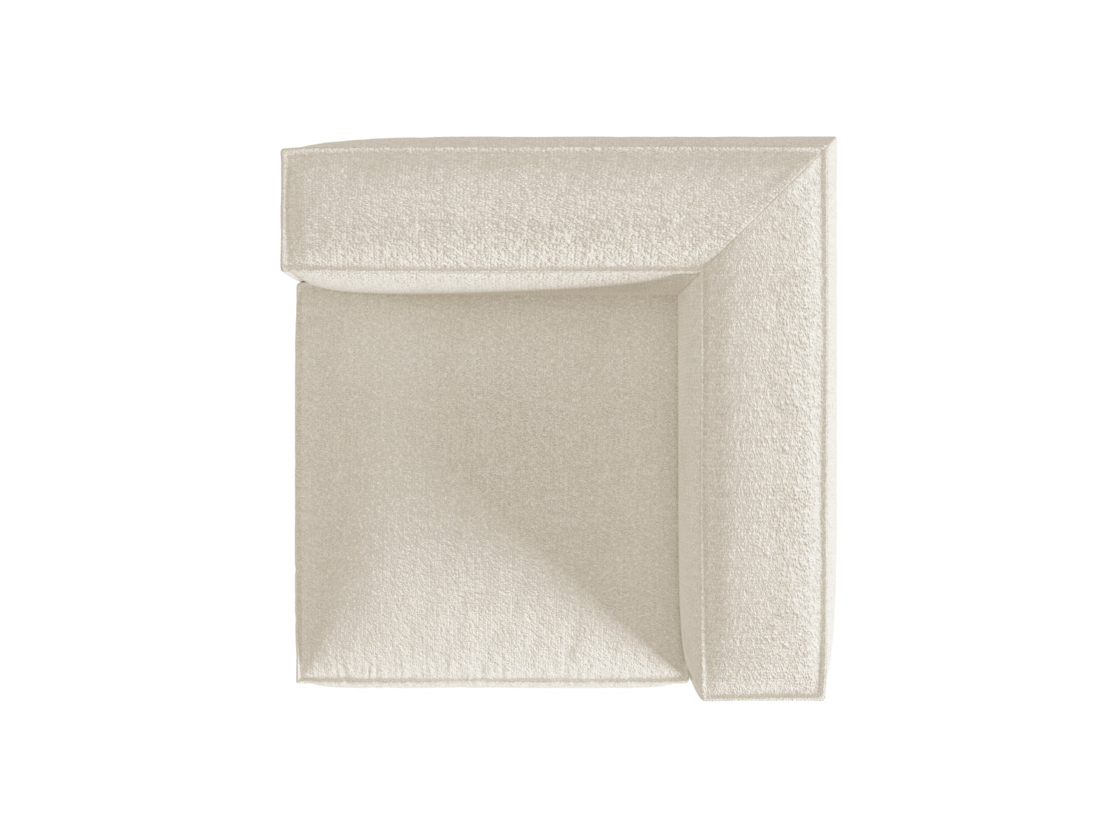 Elegantes Nuria Corner Modul 1 Sitzer in Ivory-Monet, ideal für kreative Raumlösungen und stilvolle Einrichtungsideen.