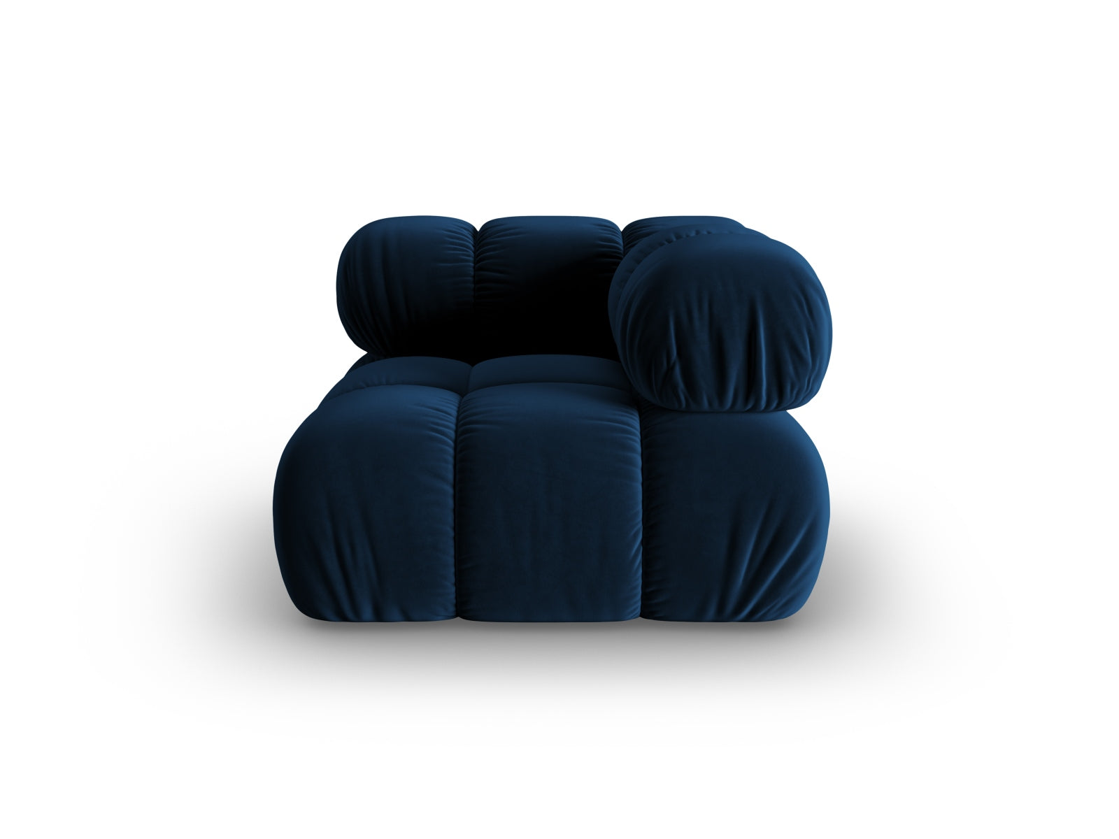 Bellis Velour Modul Corner 1 Sitzer in Royal Blue präsentiert im Onlineshop von KAQTU Design AG. Modulares Sofa ist von Micadoni