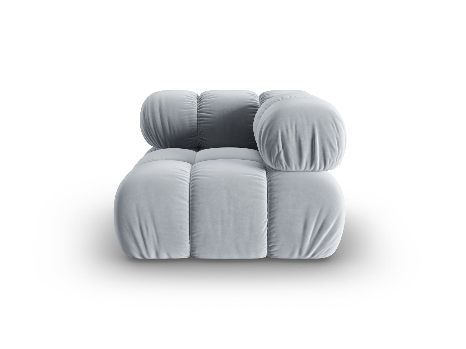 Bellis Velour Modul Corner 1 Sitzer in Light Blue präsentiert im Onlineshop von KAQTU Design AG. Modulares Sofa ist von Micadoni