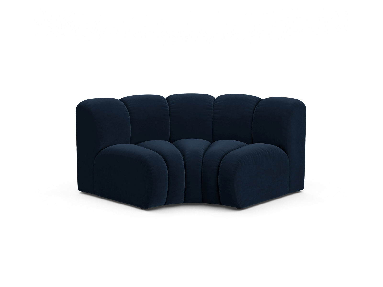 Lupine Velour Modul Corner 1 Sitzer in Royal Blue-Salvador präsentiert im Onlineshop von KAQTU Design AG. Modulares Sofa ist von Micadoni