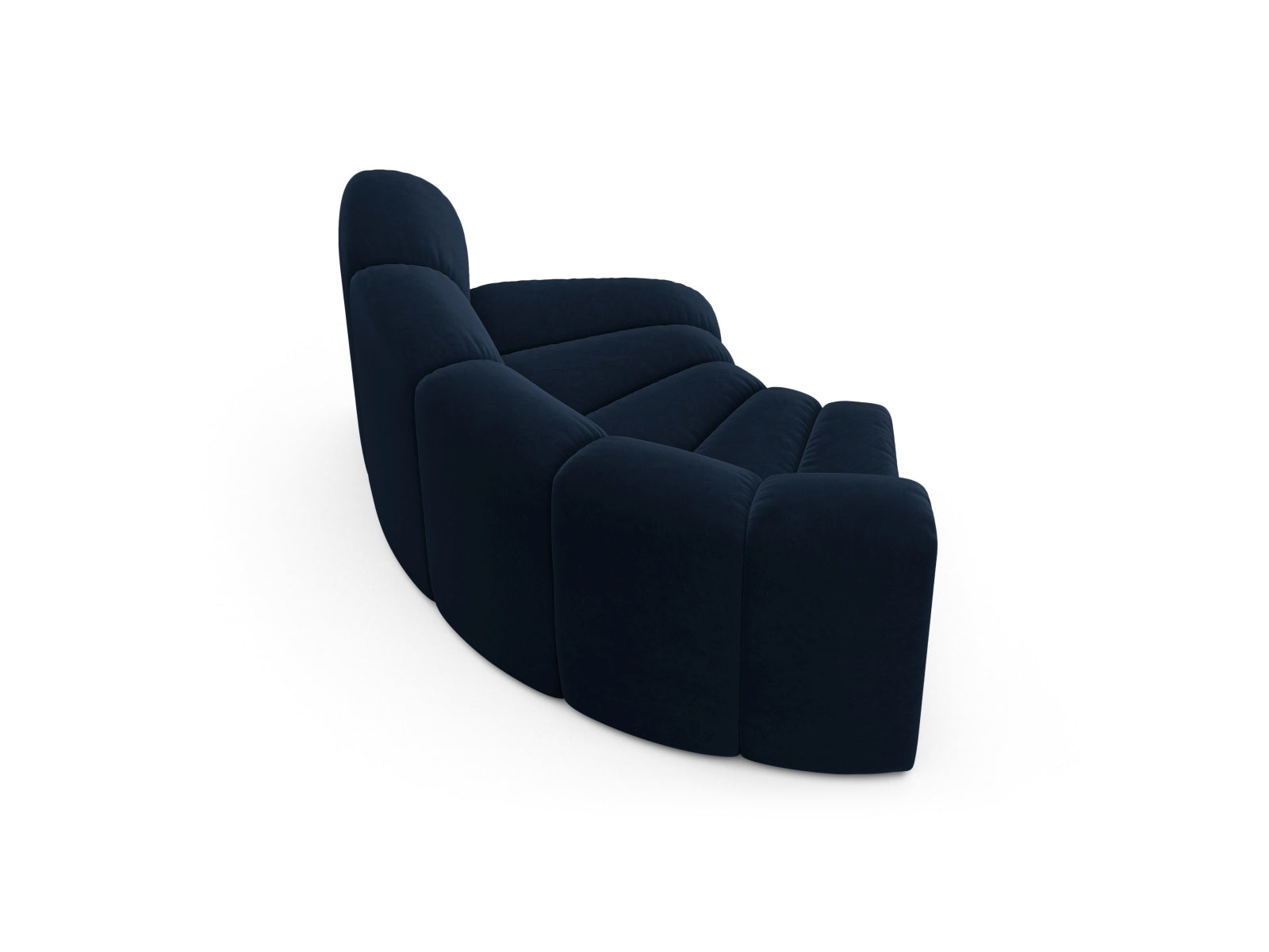 Lupine Velour Modul Corner 1 Sitzer in Royal Blue-Salvador präsentiert im Onlineshop von KAQTU Design AG. Modulares Sofa ist von Micadoni