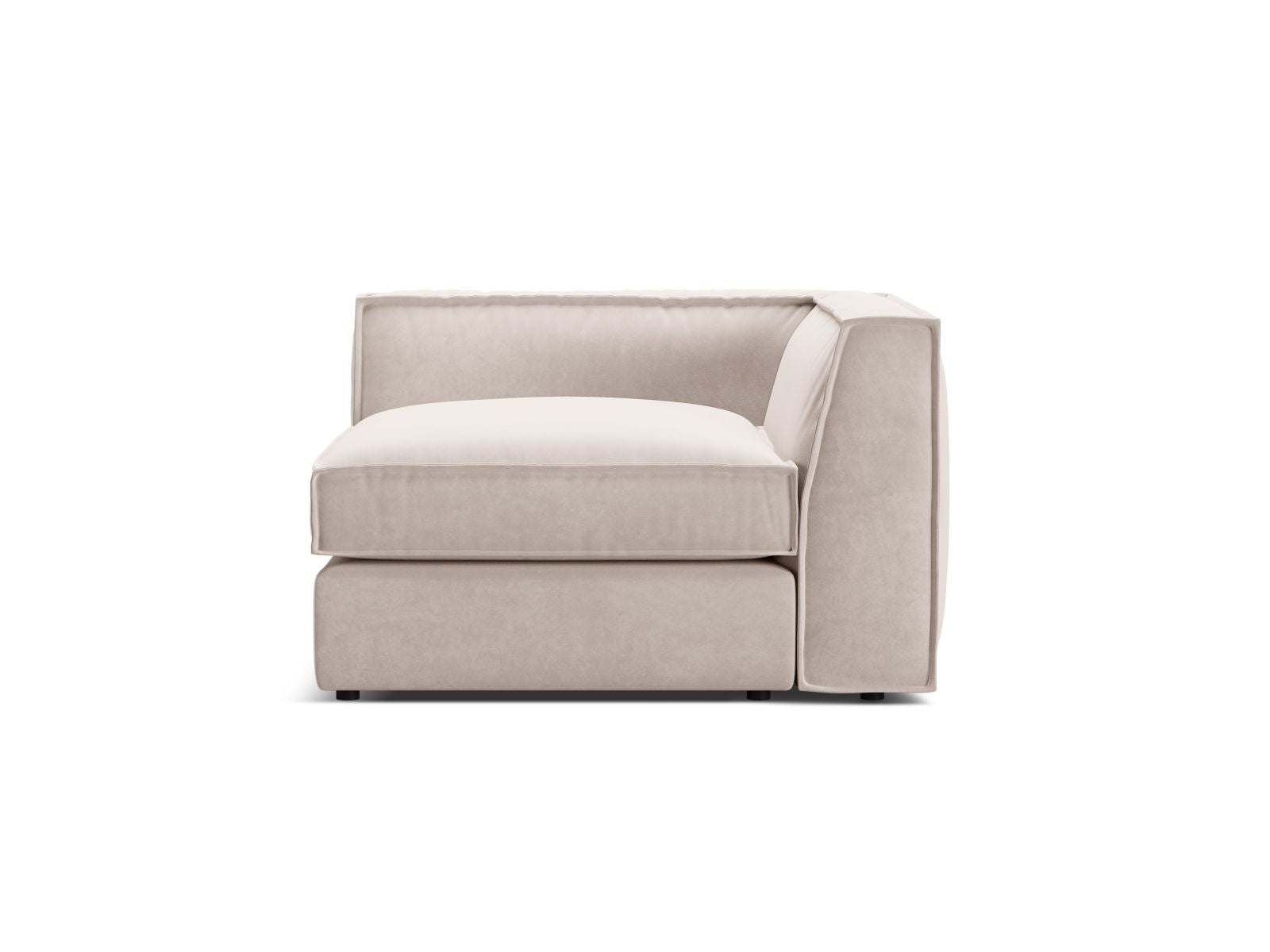 1-Sitzer Eckmodul Pola in Beige-Salvador präsentiert im Onlineshop von KAQTU Design AG. Modulares Sofa ist von Micadoni