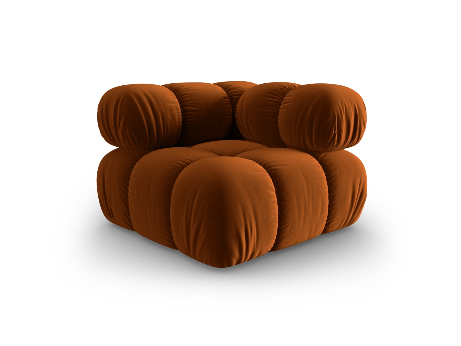 Bellis Velour Modul Corner 1 Sitzer in Terracotta präsentiert im Onlineshop von KAQTU Design AG. Modulares Sofa ist von Micadoni