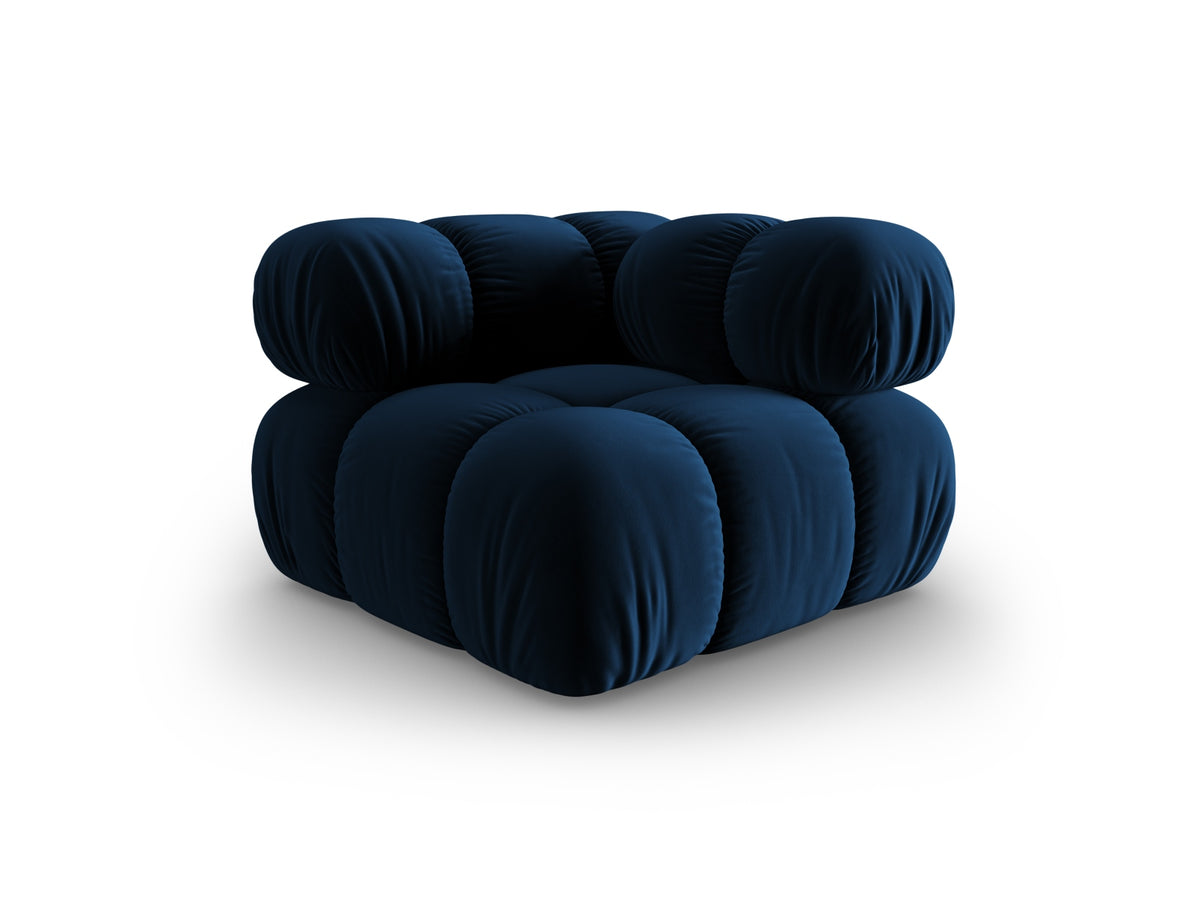 Bellis Velour Modul Corner 1 Sitzer in Royal Blue-Bluvel präsentiert im Onlineshop von KAQTU Design AG. Modulares Sofa ist von Micadoni