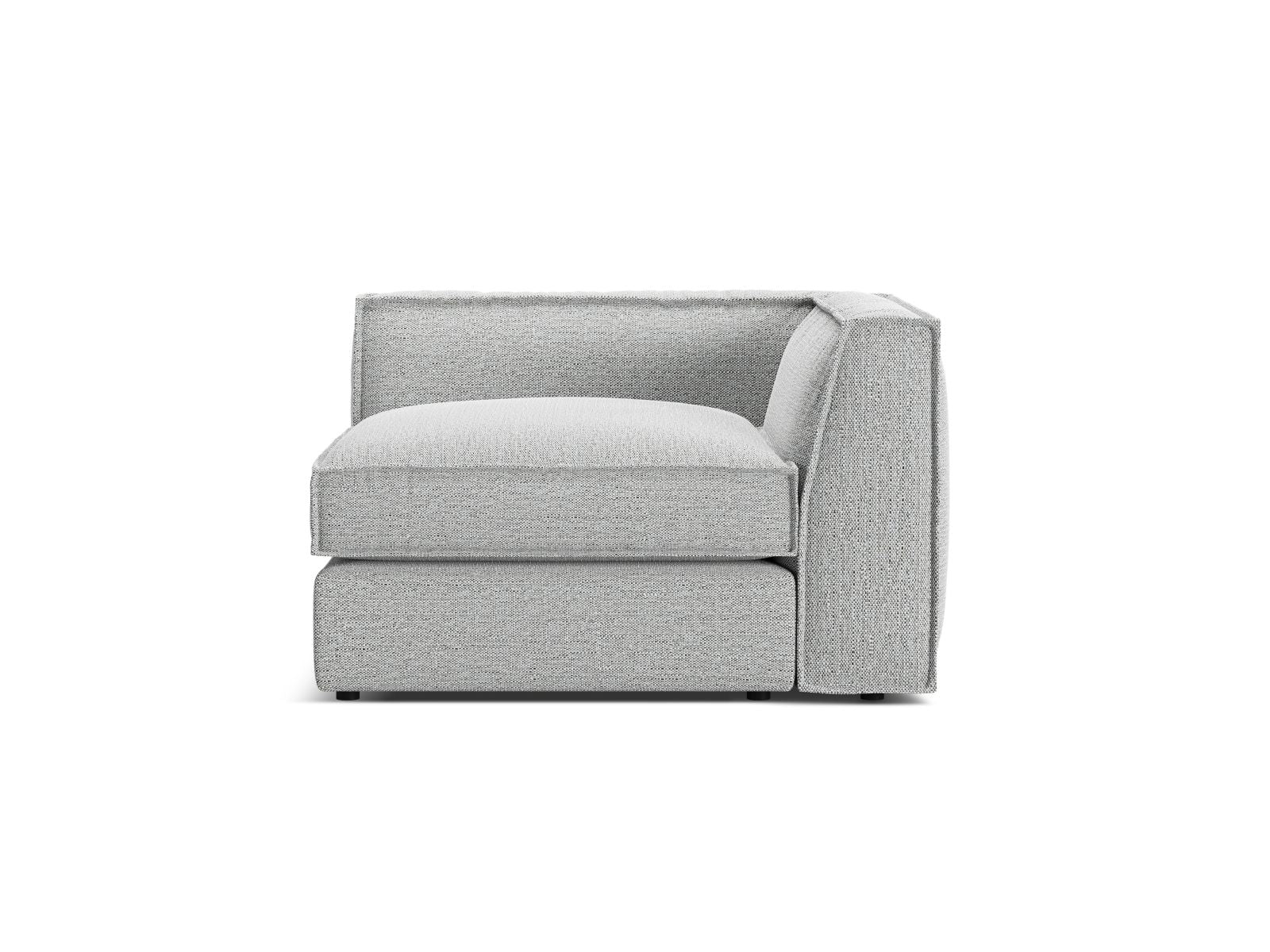 1-Sitzer Eckmodul Pola in Light Grey-Babel präsentiert im Onlineshop von KAQTU Design AG. Modulares Sofa ist von Micadoni