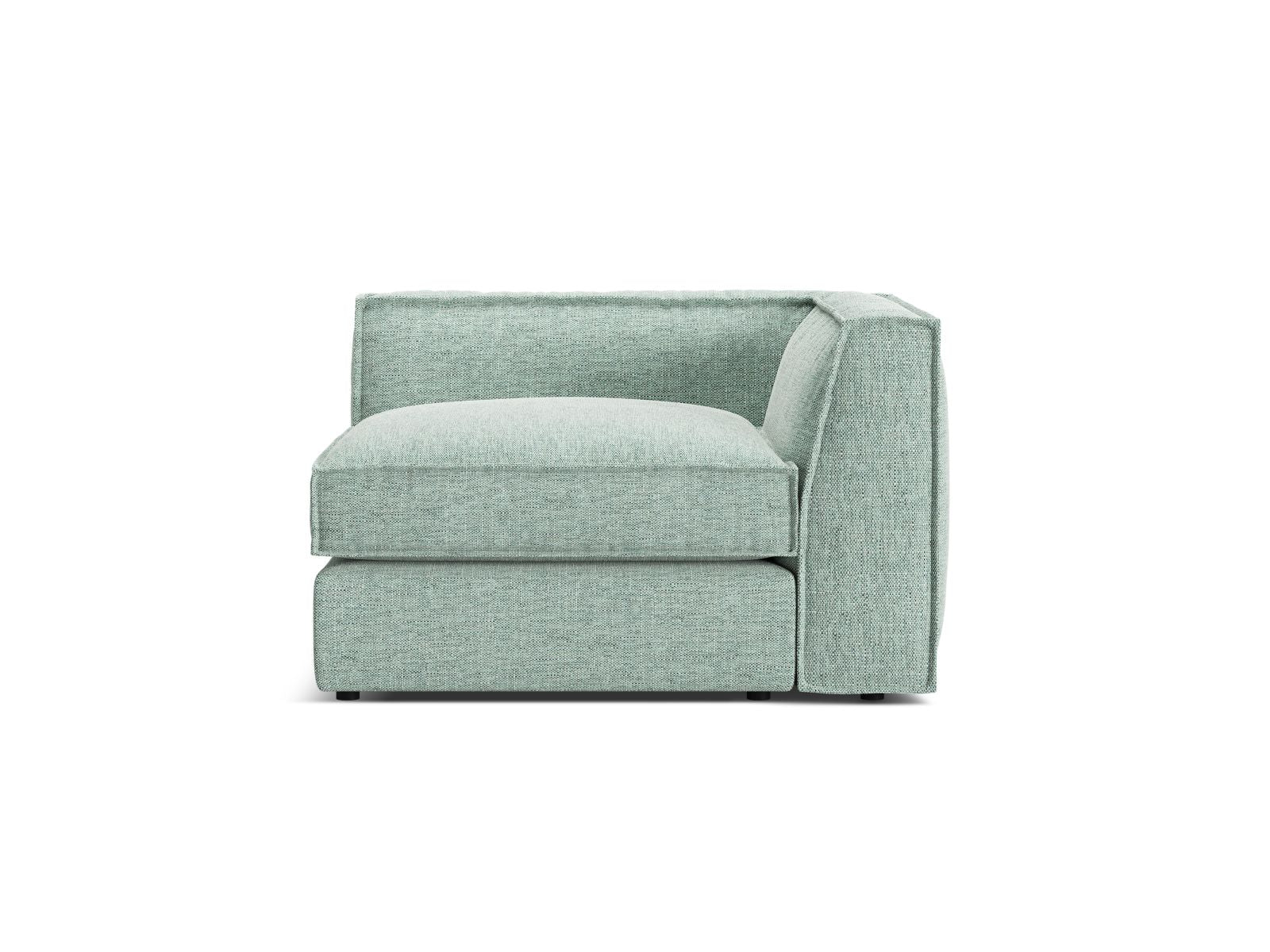 1-Sitzer Eckmodul Pola in Mint-Babel präsentiert im Onlineshop von KAQTU Design AG. Modulares Sofa ist von Micadoni