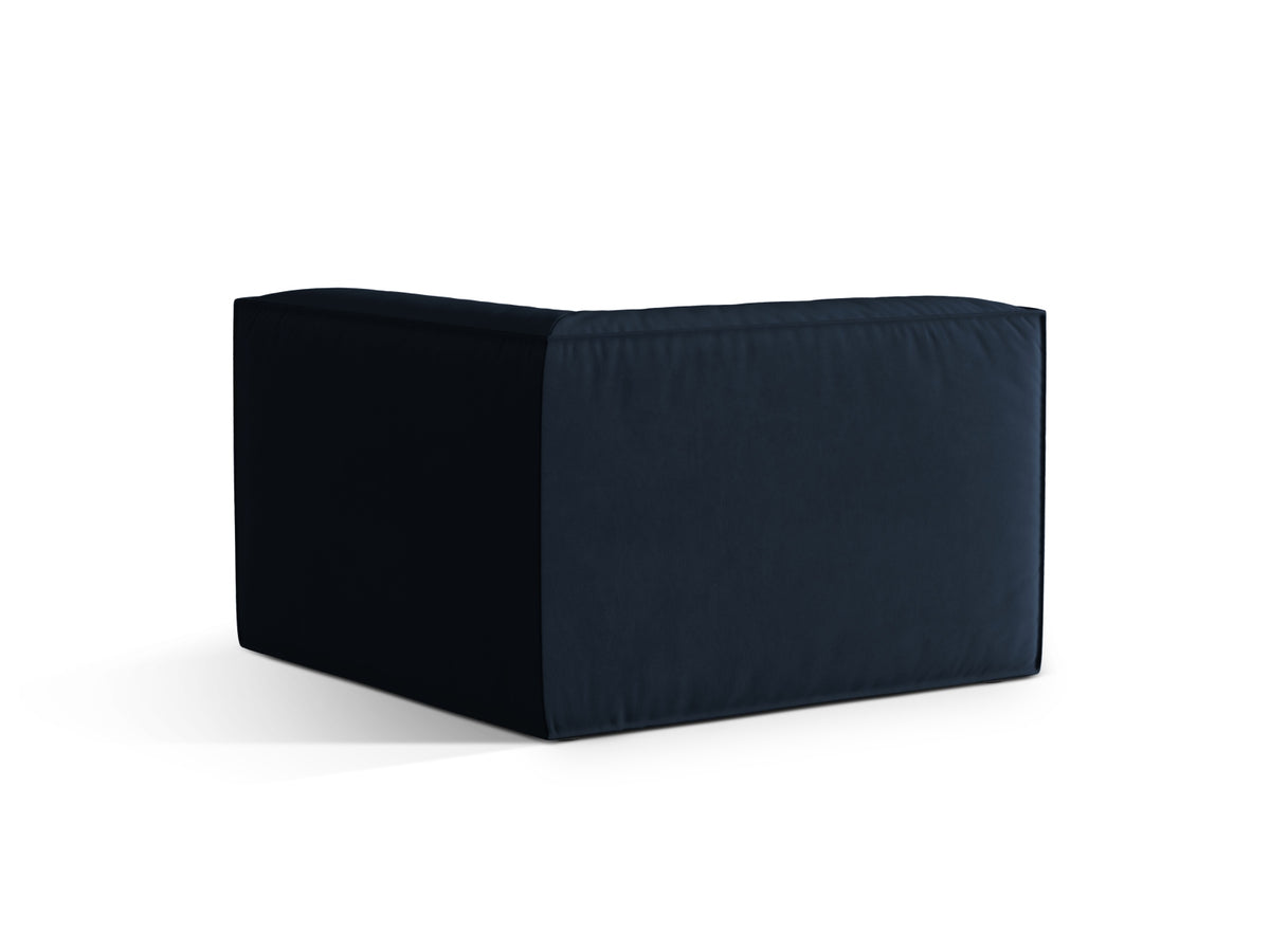 Nuria Velour Modul Corner 1 Sitzer in Dark Blue-Paris präsentiert im Onlineshop von KAQTU Design AG. Modulares Sofa ist von Micadoni