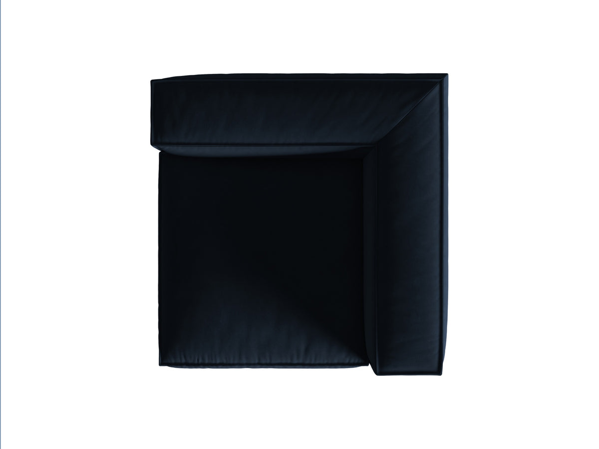 Nuria Velour Modul Corner 1 Sitzer in Dark Blue-Paris präsentiert im Onlineshop von KAQTU Design AG. Modulares Sofa ist von Micadoni
