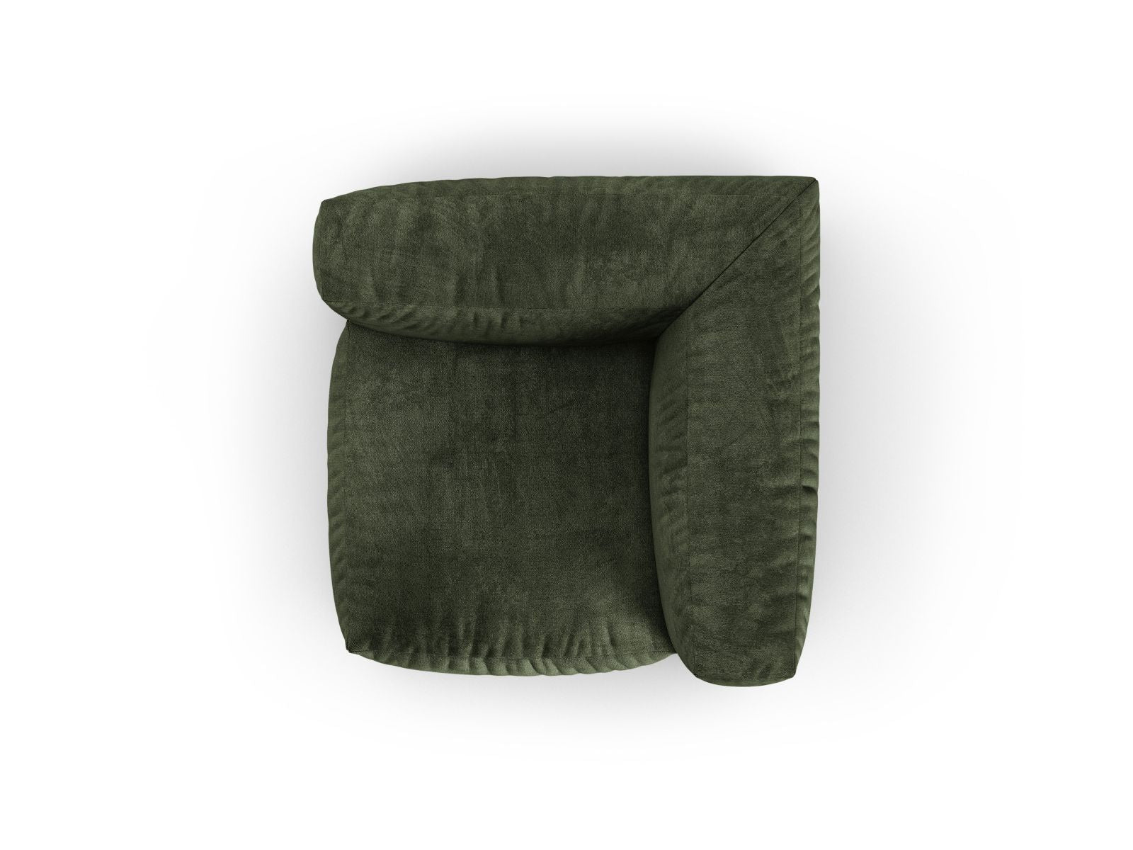 Stylisches 1-Sitzer Eckmodul XL Martina in Green-Vogue, perfekt für kreative Sofa-Kombinationen und zeitgemäße Einrichtung.