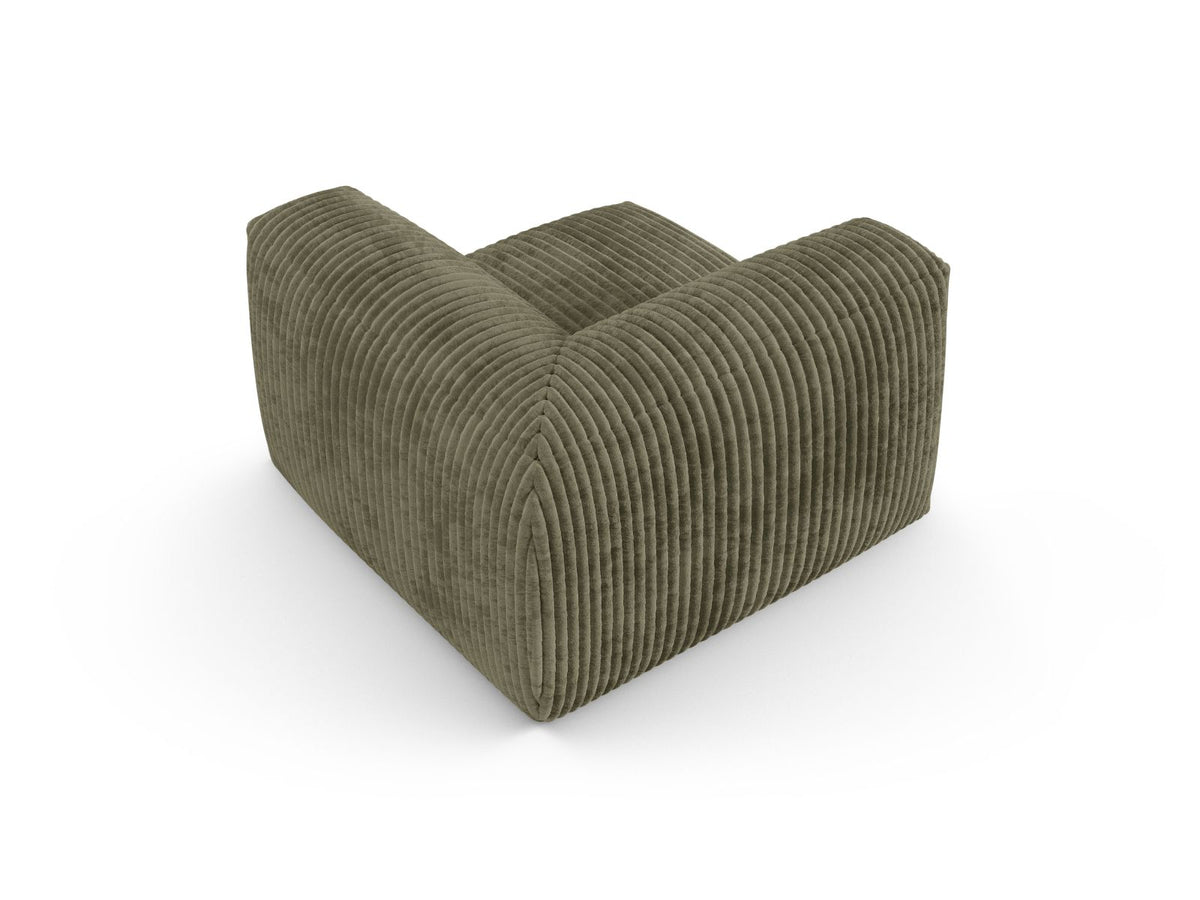 1-Sitzer Eckmodul XL Martina in Moss Green-Tilia präsentiert im Onlineshop von KAQTU Design AG. Modulares Sofa ist von Micadoni