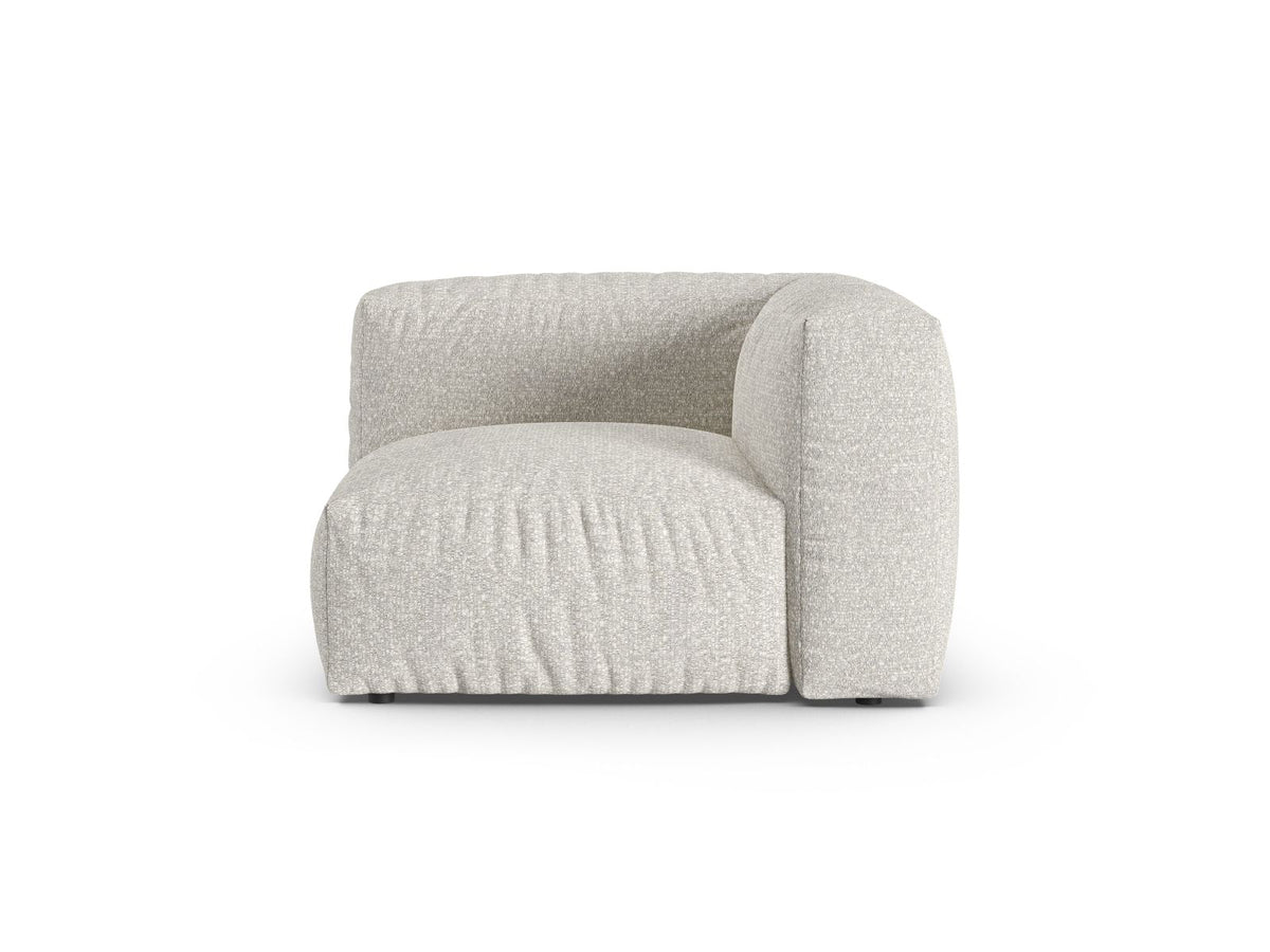 1-Sitzer Eckmodul XL Martina in Grey Beige Melange-Monet präsentiert im Onlineshop von KAQTU Design AG. Modulares Sofa ist von Micadoni
