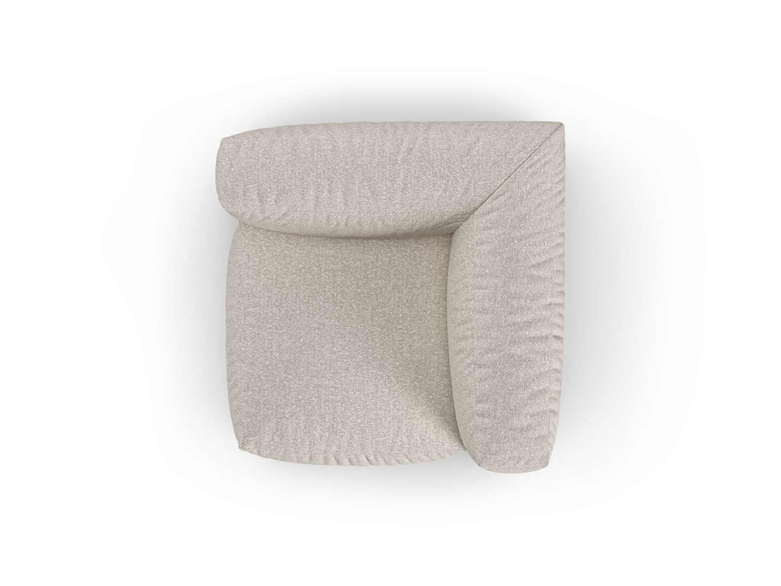 Beige Eckmodul XL Martina von Micadoni, elegantes Sofa-Element für kreative Raumgestaltungen und gemütliche Stunden.