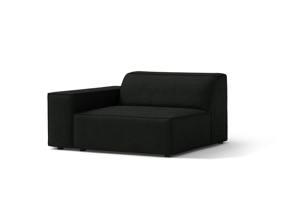 1-Sitzer Modul links Jodie in Black-Baloo präsentiert im Onlineshop von KAQTU Design AG. Modulares Sofa ist von Micadoni