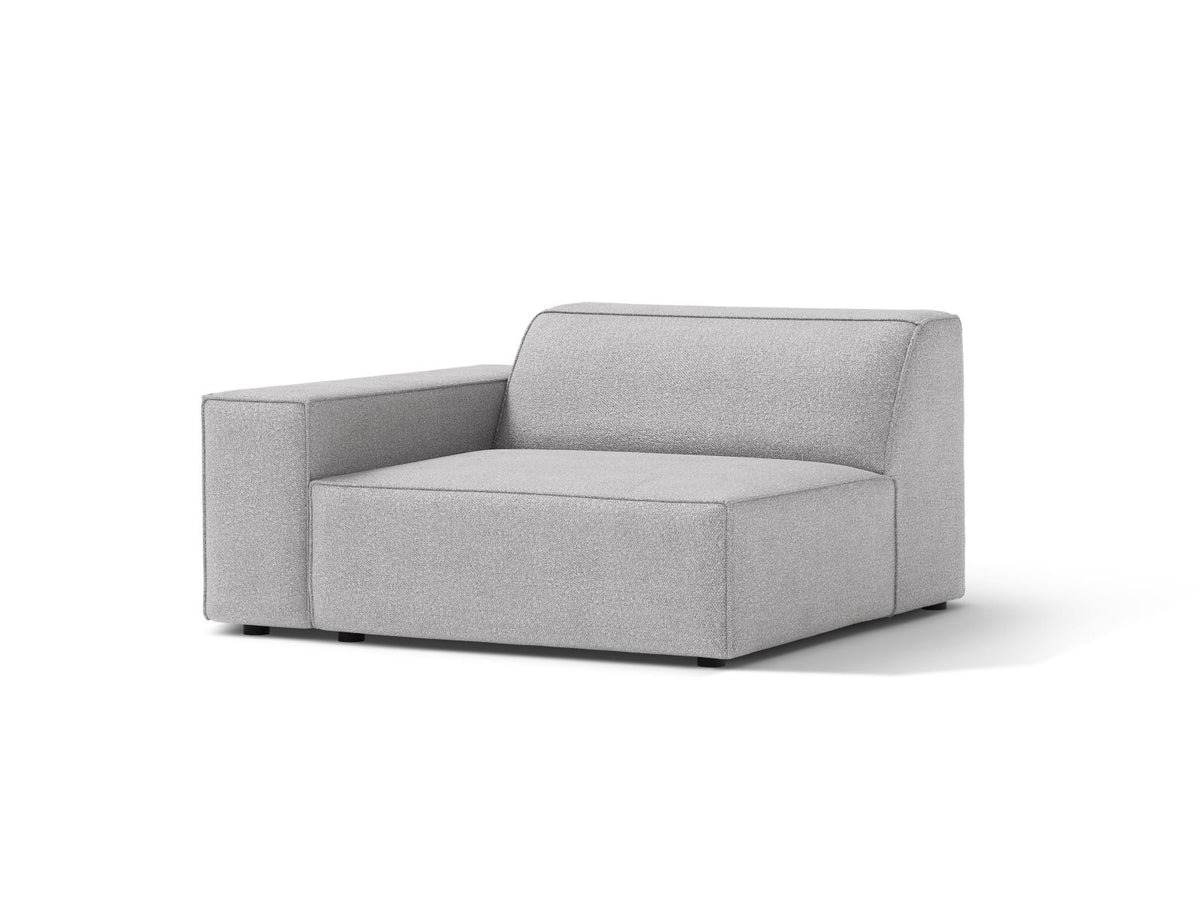 1-Sitzer Modul links Jodie in Light Grey-Baloo präsentiert im Onlineshop von KAQTU Design AG. Modulares Sofa ist von Micadoni