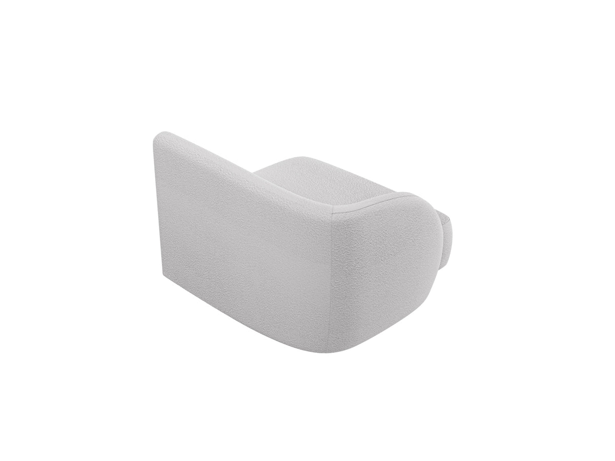Miley Boucle Modul links 1 Sitzer in Light Grey-Baloo präsentiert im Onlineshop von KAQTU Design AG. Modulares Sofa ist von Micadoni
