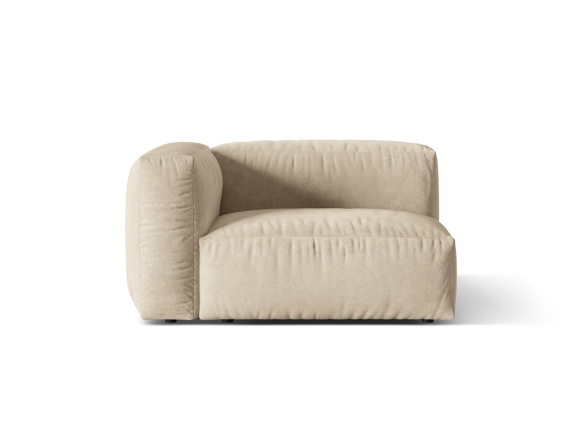 Martina Modul links 1 Sitzer in Light Beige-Vogue präsentiert im Onlineshop von KAQTU Design AG. Modulares Sofa ist von Micadoni