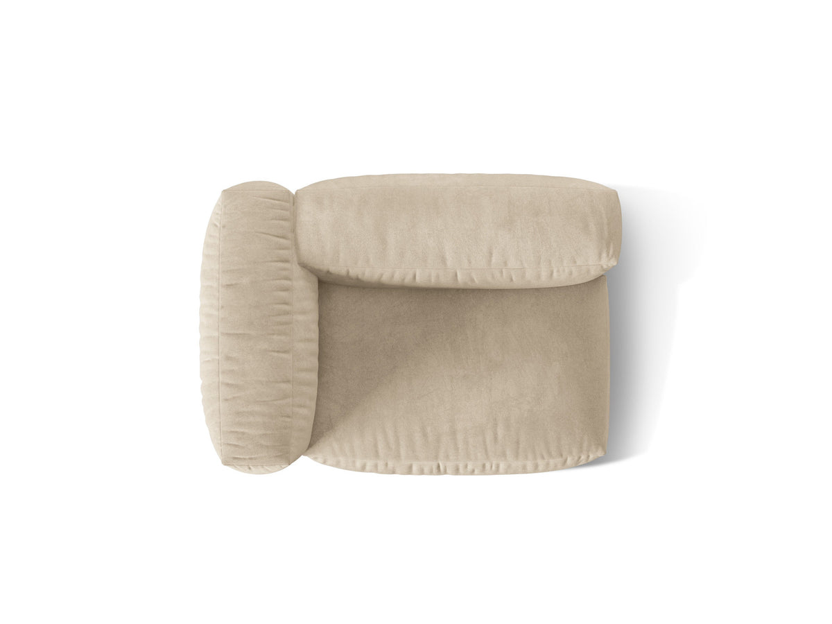 Martina Modul links 1 Sitzer in Light Beige-Vogue präsentiert im Onlineshop von KAQTU Design AG. Modulares Sofa ist von Micadoni