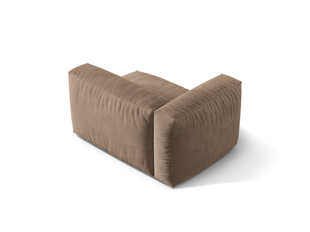 Martina Modul links 1 Sitzer in Dark Beige-Vogue präsentiert im Onlineshop von KAQTU Design AG. Modulares Sofa ist von Micadoni