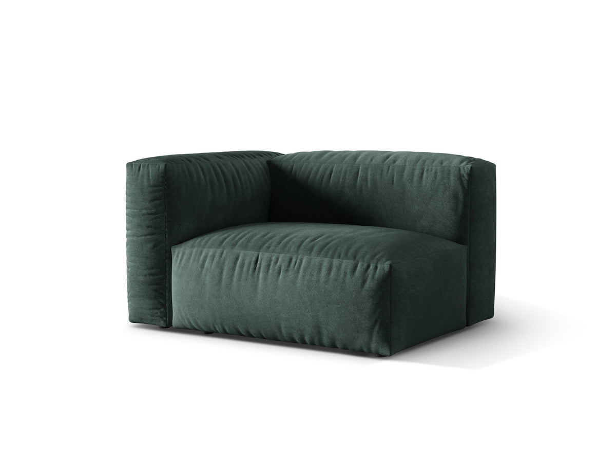 Martina Modul links 1 Sitzer in Petrol-Vogue präsentiert im Onlineshop von KAQTU Design AG. Modulares Sofa ist von Micadoni