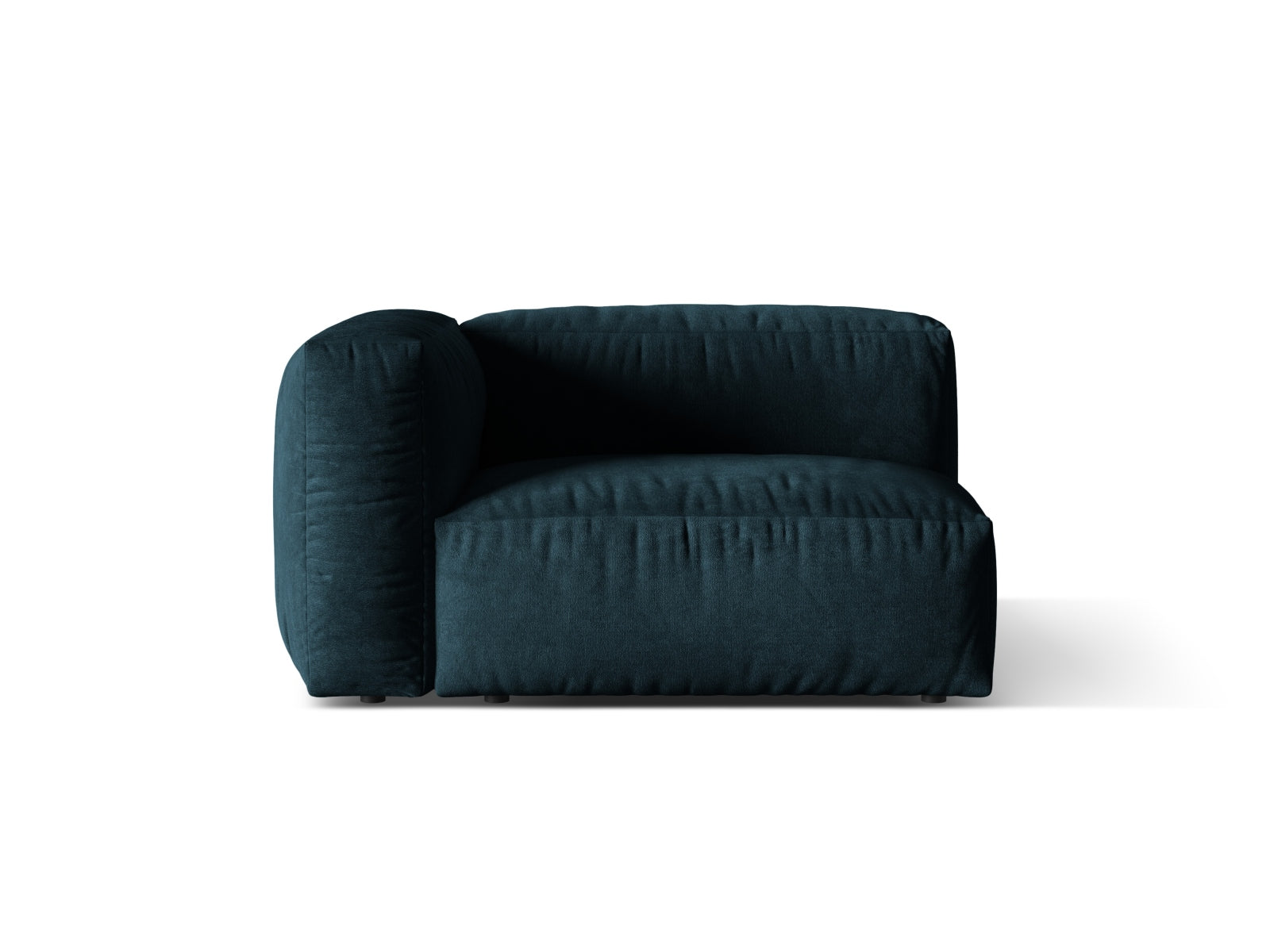Martina Velour Modul links 1 Sitzer in Deep Petrol präsentiert im Onlineshop von KAQTU Design AG. Modulares Sofa ist von Micadoni