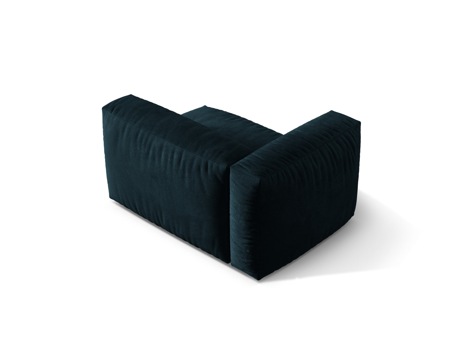 Stylischer linker 1-Sitzer Martina Modul in edlem Petrol, perfekt für moderne Wohnkonzepte und gemütliche Entspannung.