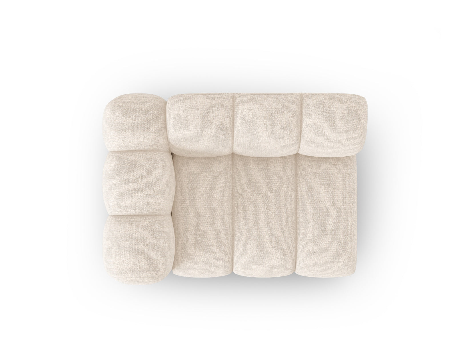 Lupine Modul links 1 Sitzer in Light Beige präsentiert im Onlineshop von KAQTU Design AG. Modulares Sofa ist von Micadoni