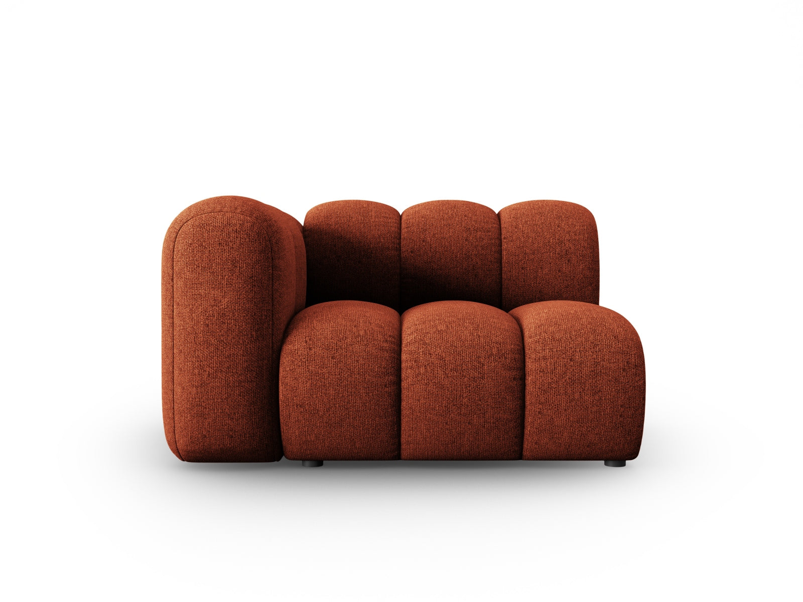 Lupine Modul links 1 Sitzer in Terracotta präsentiert im Onlineshop von KAQTU Design AG. Modulares Sofa ist von Micadoni