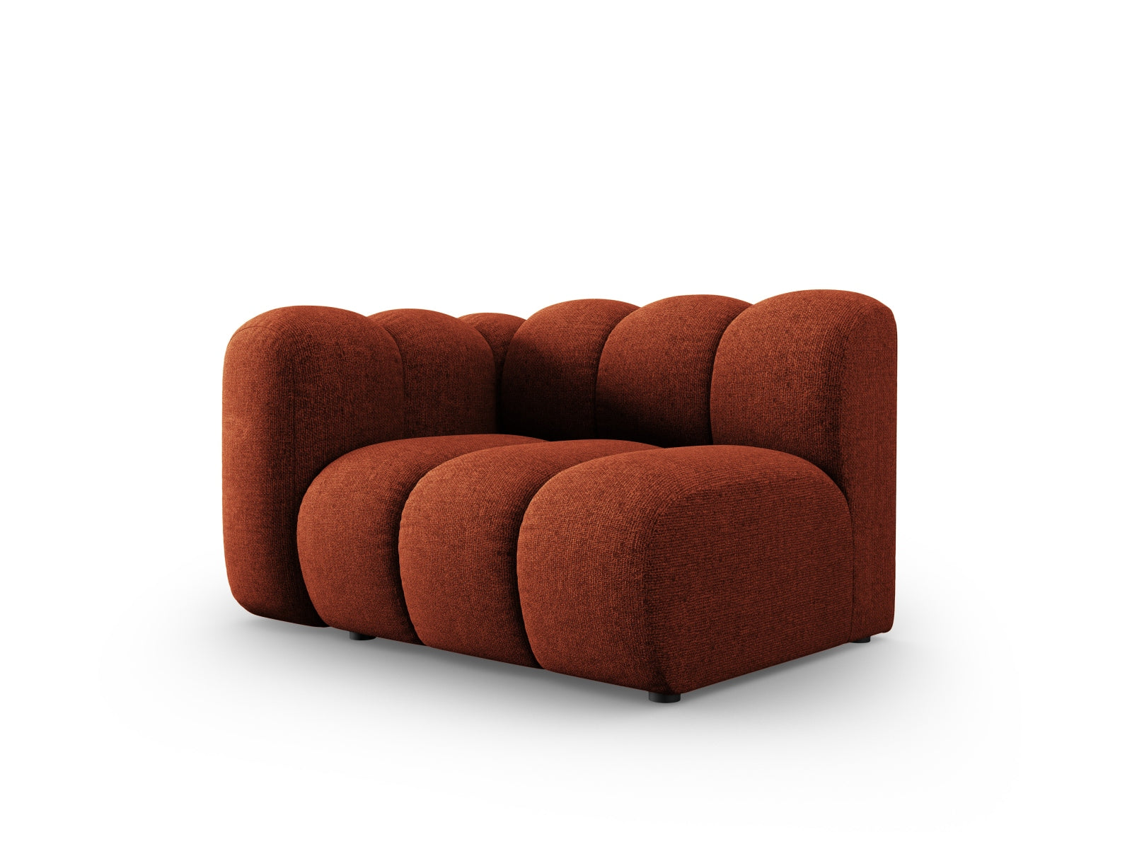 Lupine Modul links 1 Sitzer in Terracotta präsentiert im Onlineshop von KAQTU Design AG. Modulares Sofa ist von Micadoni