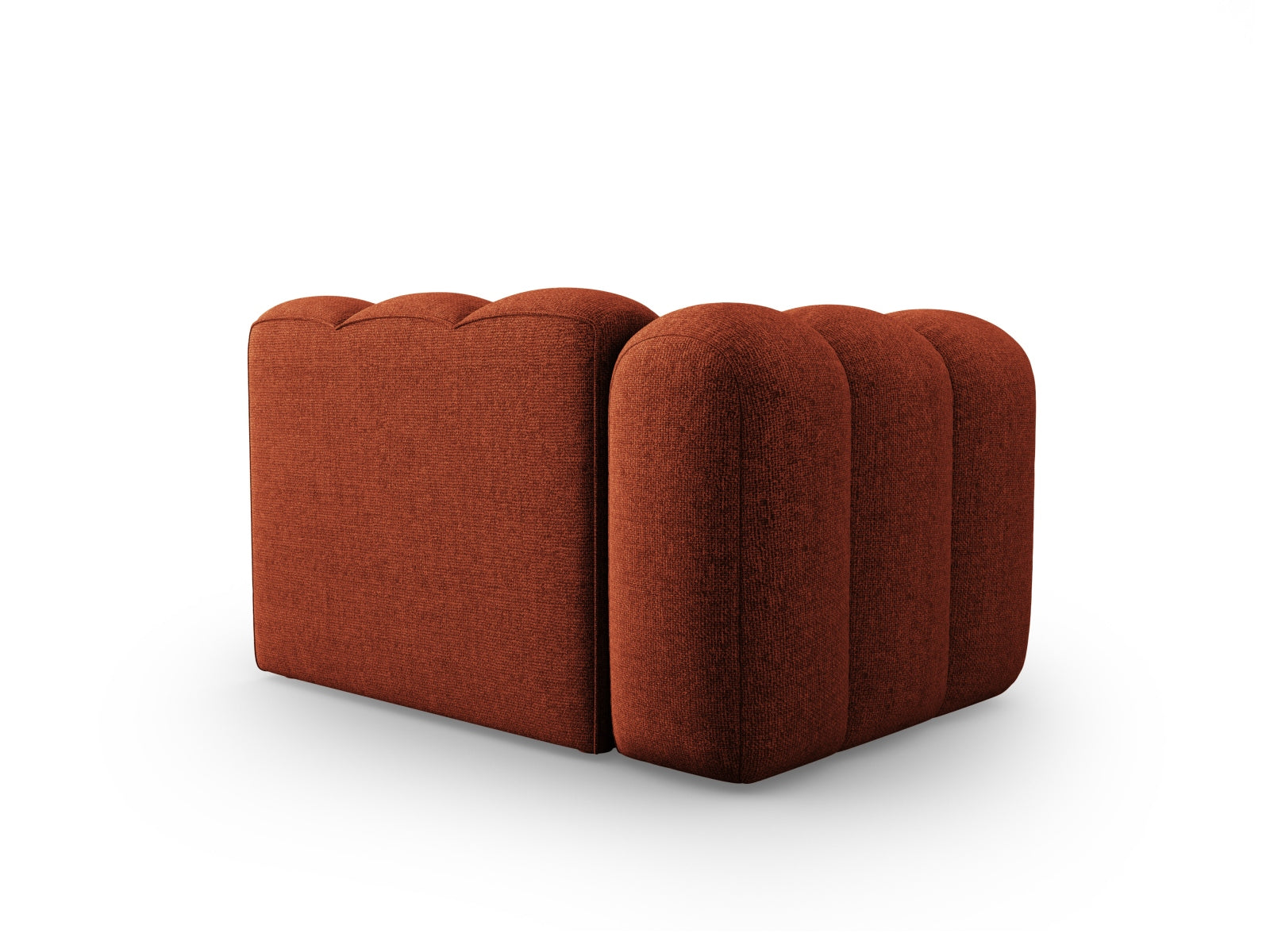 Lupine Modul links 1 Sitzer in Terracotta präsentiert im Onlineshop von KAQTU Design AG. Modulares Sofa ist von Micadoni
