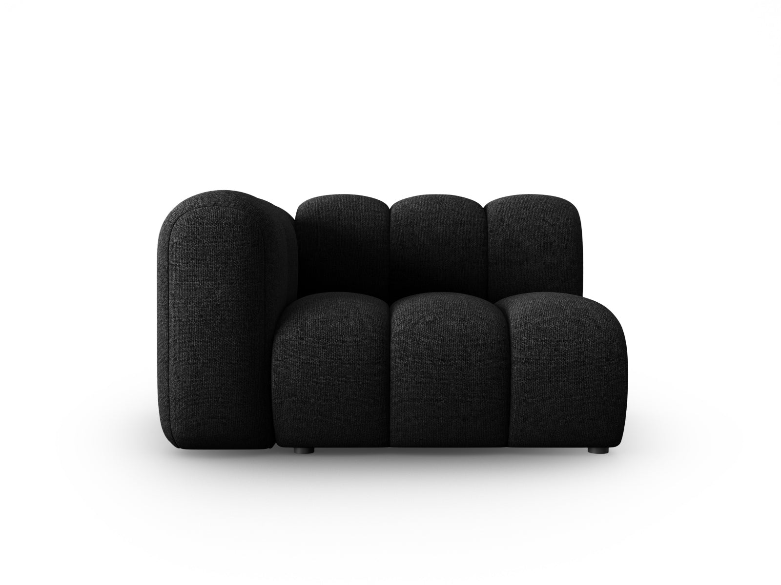 Lupine Modul links 1 Sitzer in Black präsentiert im Onlineshop von KAQTU Design AG. Modulares Sofa ist von Micadoni