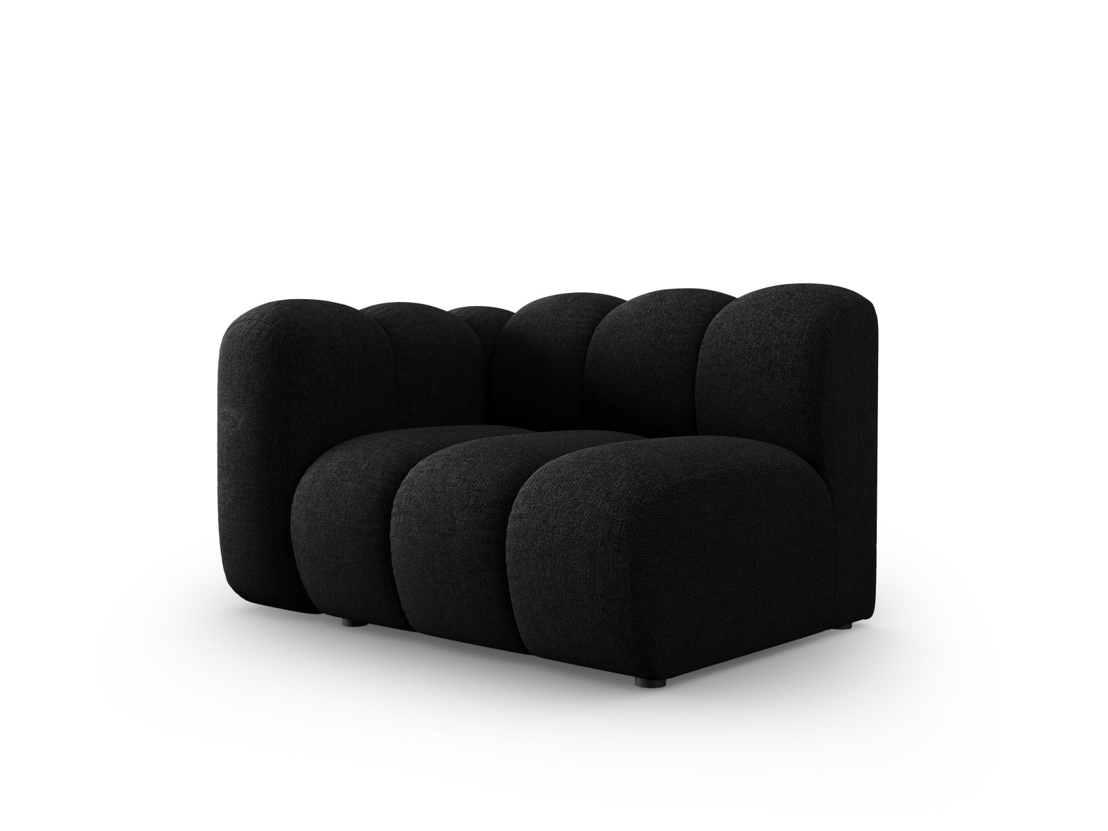 Lupine Modul links 1 Sitzer in Black präsentiert im Onlineshop von KAQTU Design AG. Modulares Sofa ist von Micadoni