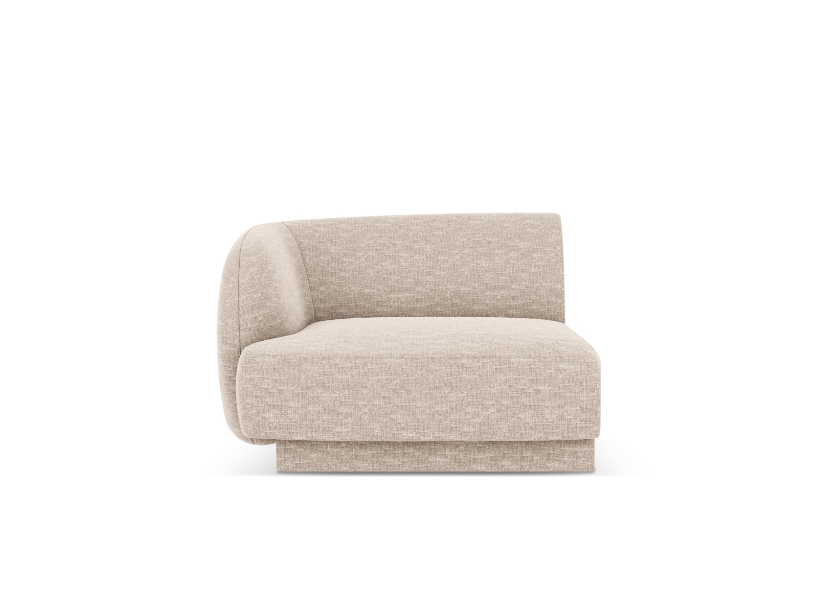 Miley Modul links 1 Sitzer in Beige präsentiert im Onlineshop von KAQTU Design AG. Modulares Sofa ist von Micadoni