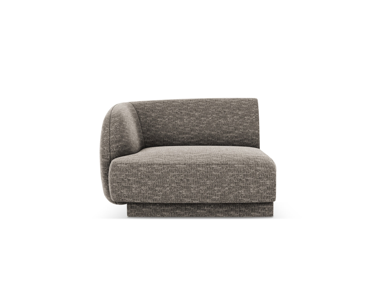 Miley Modul links 1 Sitzer in Grey präsentiert im Onlineshop von KAQTU Design AG. Modulares Sofa ist von Micadoni