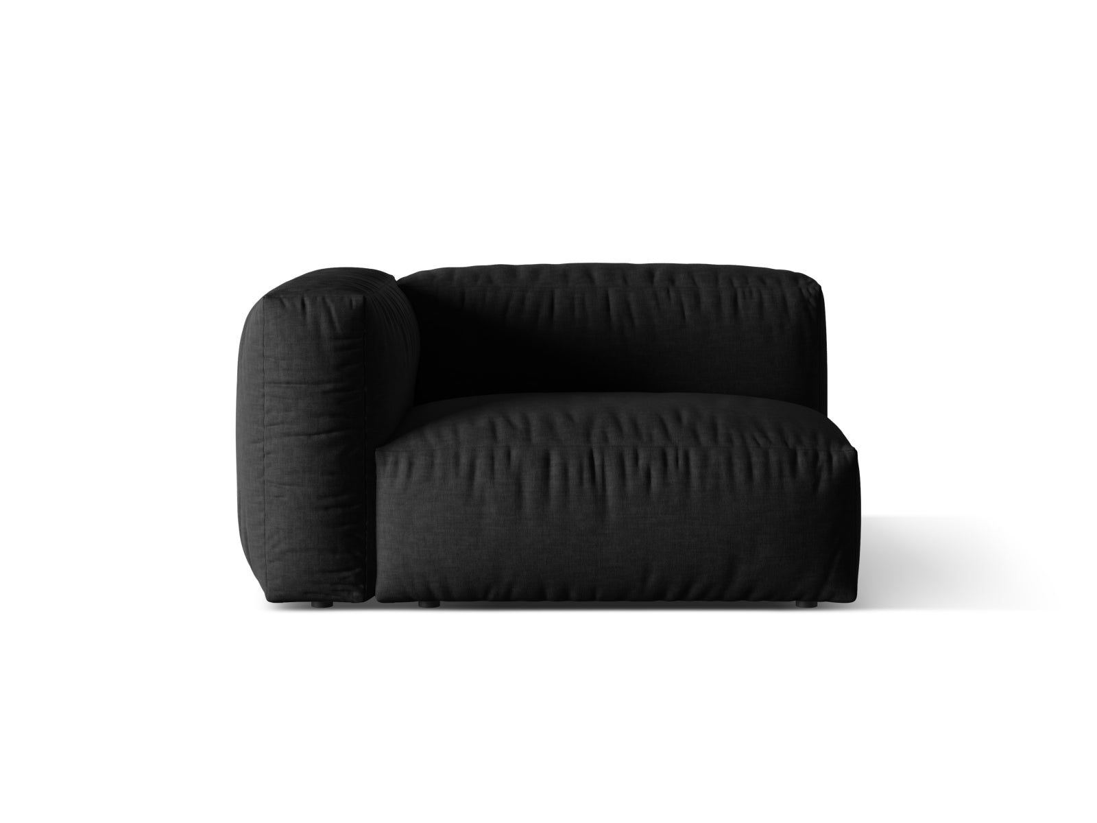 Martina Modul links 1 Sitzer in Black-Boston präsentiert im Onlineshop von KAQTU Design AG. Modulares Sofa ist von Micadoni