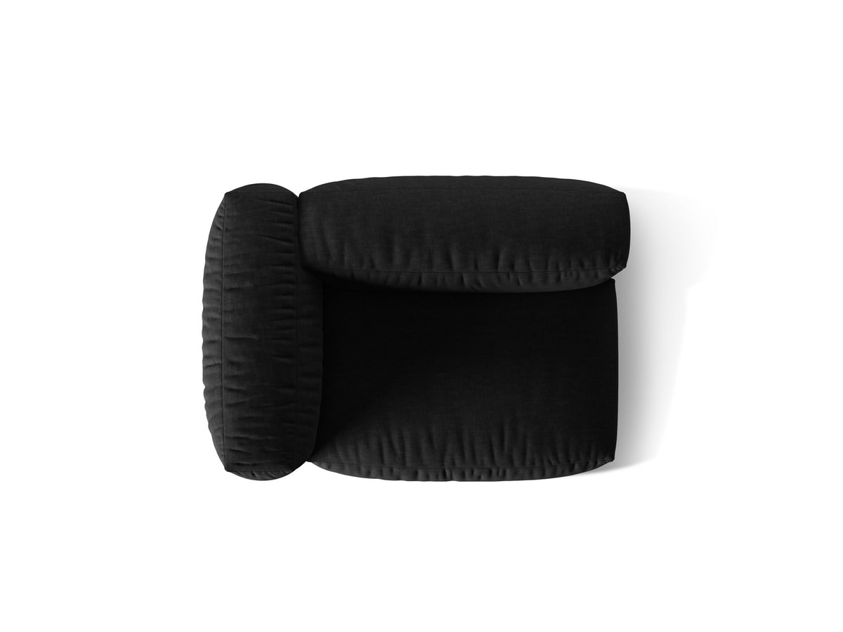 Martina Modul links 1 Sitzer in Black-Boston präsentiert im Onlineshop von KAQTU Design AG. Modulares Sofa ist von Micadoni