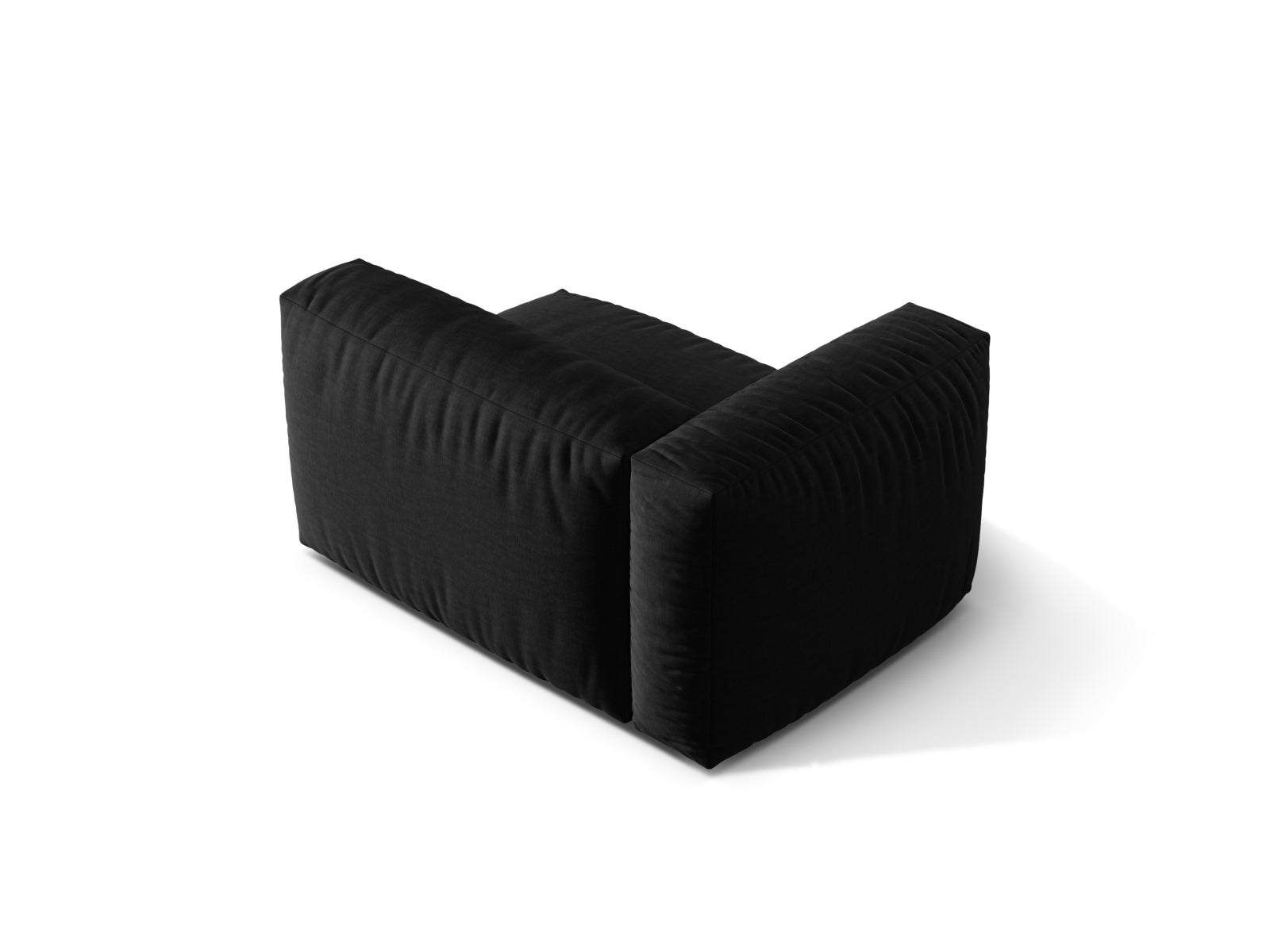 Stylischer linker 1-Sitzer im Martina-Modul-Stil von Micadoni, perfekt für moderne Wohnkonzepte. Farbe: Black-Boston.
