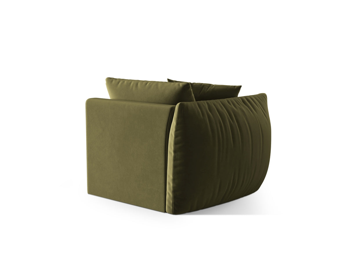 Chris Velour Modul links 1 Sitzer in Light Green-Casino präsentiert im Onlineshop von KAQTU Design AG. Modulares Sofa ist von Micadoni